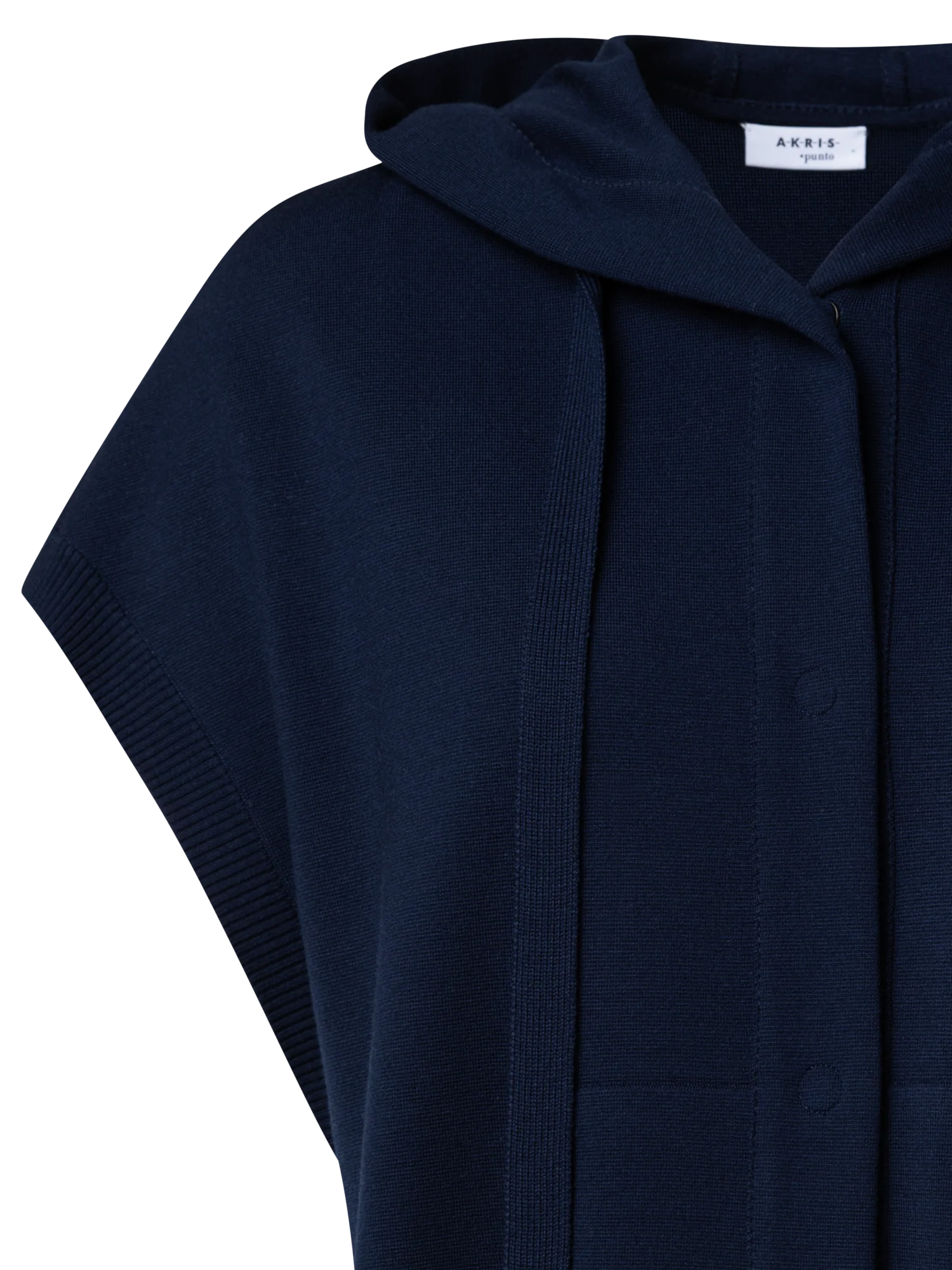 Merino Wool Cardigan with Hood - Image 2