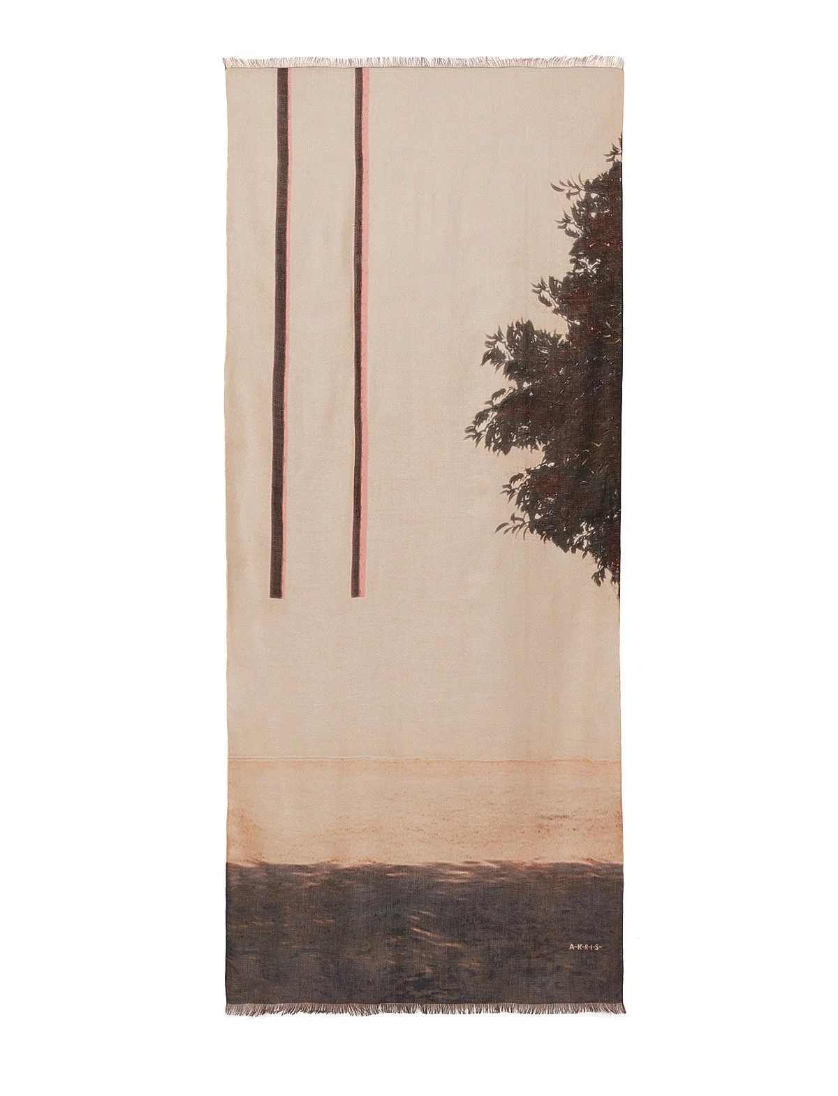 Muro Print Scarf & Beige Mask - Image 7