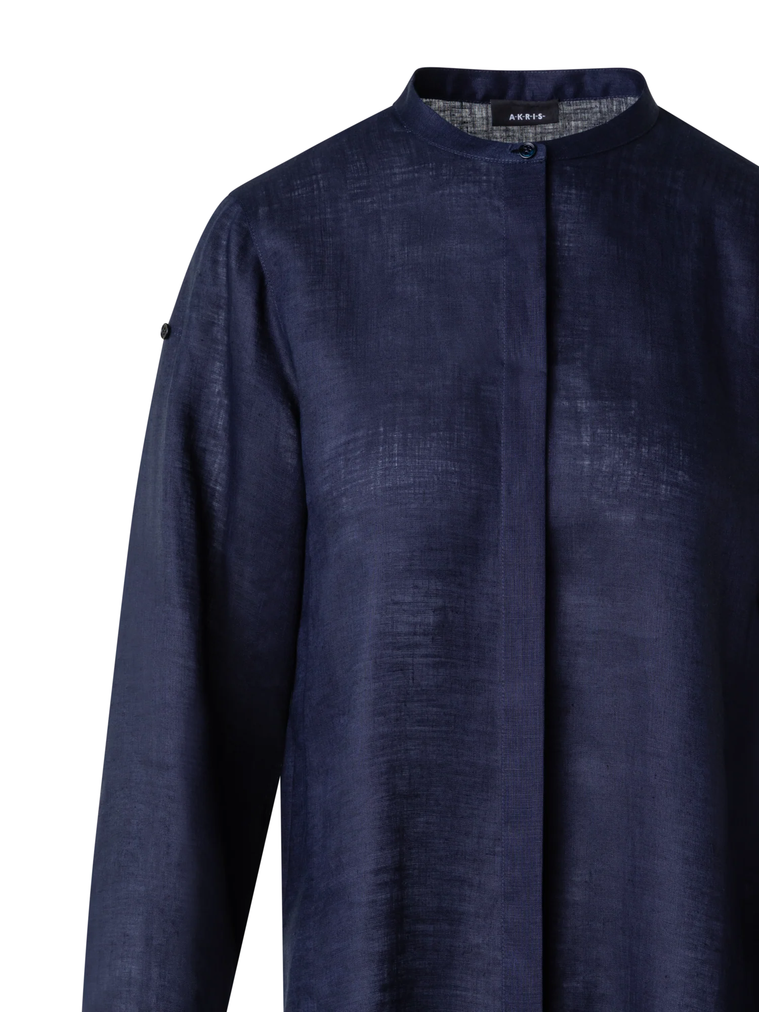 Oversized Linen Tunic Blouse - Image 2