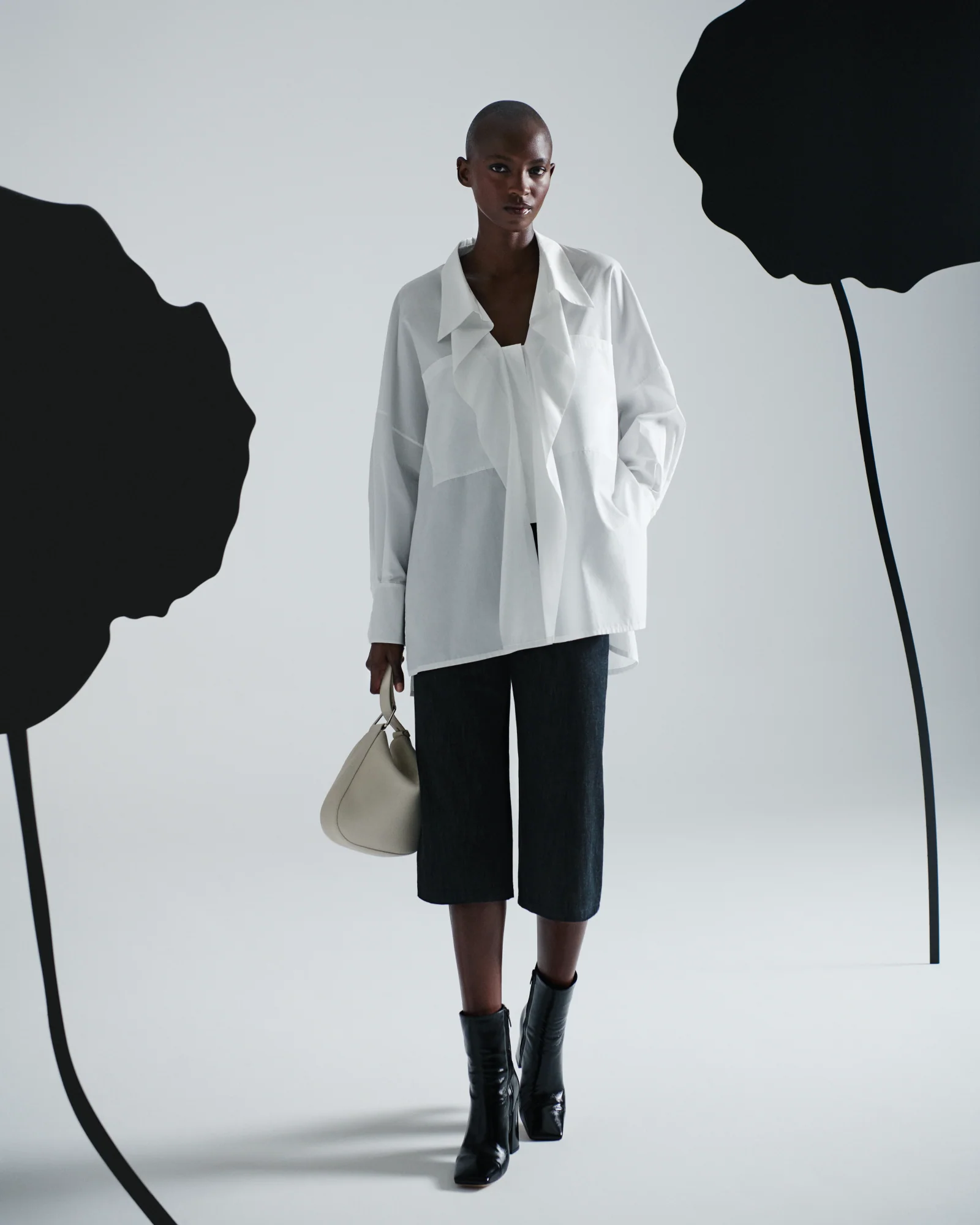 Oversized Tunic Blouse in Cotton - Image 2
