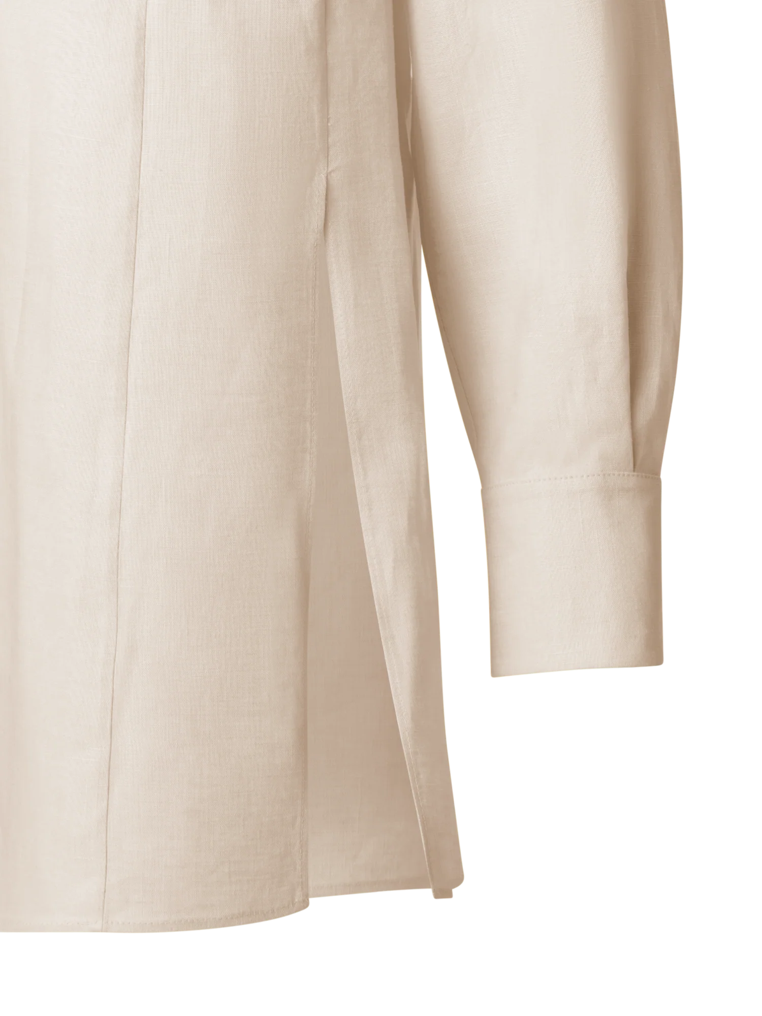 Oversized Tunic Blouse in Linen - Image 2