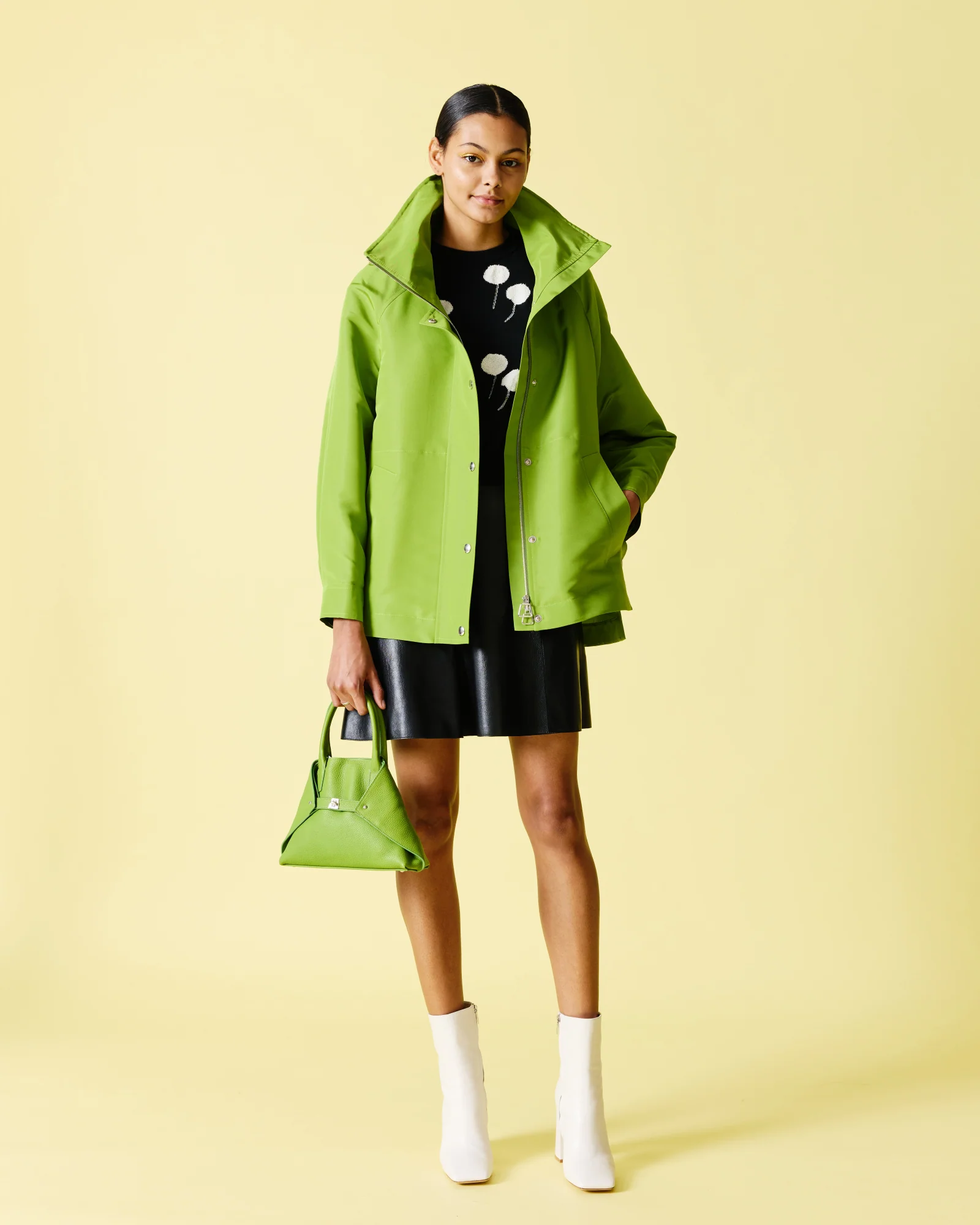 Oversized Water-Resistant Silk Parka - Image 2
