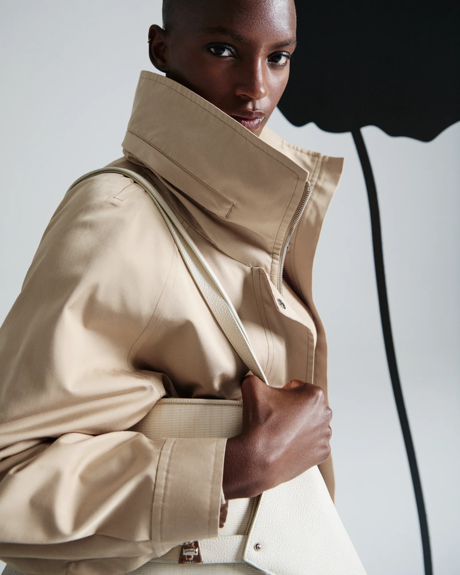 Oversized Water-Resistant Silk Parka - Image 5