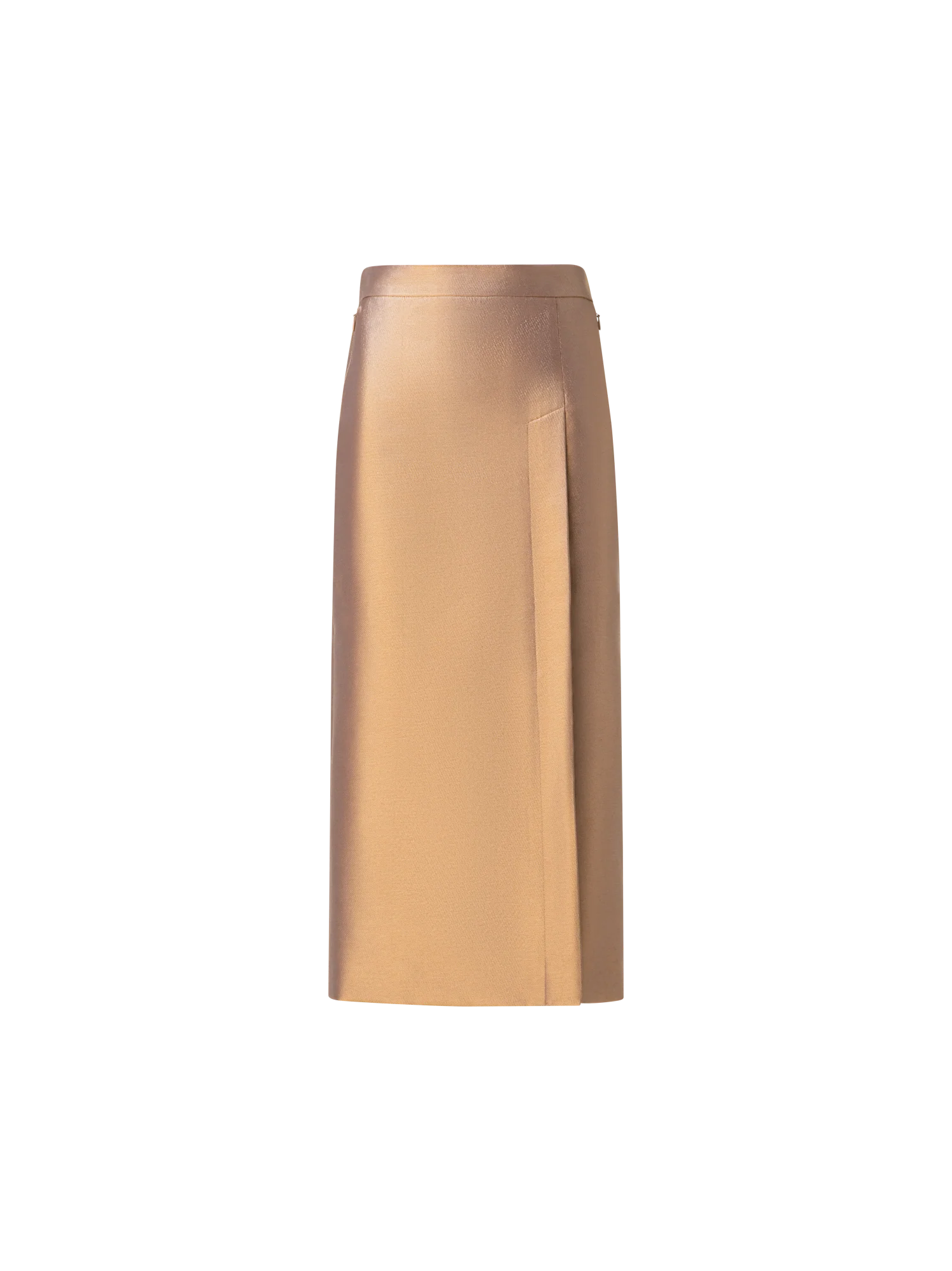 Cotton and Lurex Pencil Skirt with Slit