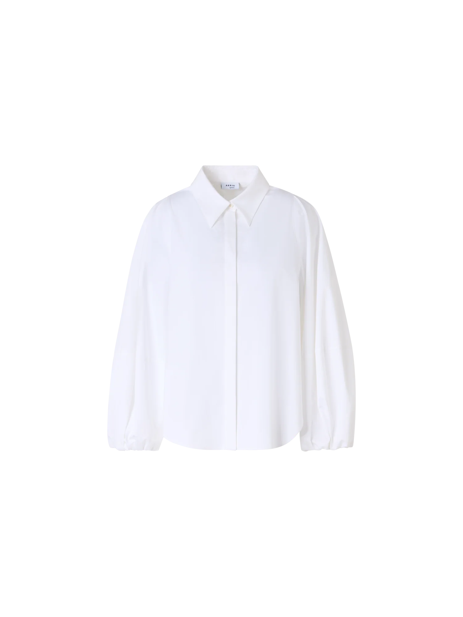 Boxy Washed Cotton Satin Shirt Blouse