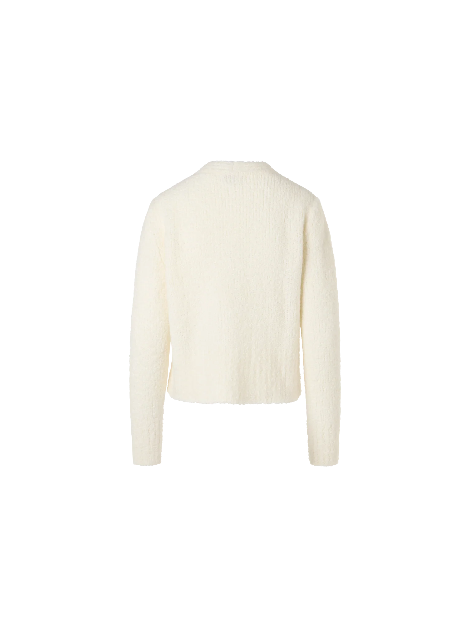 Bracelet-Sleeve Cashmere-Silk Bouclé Knit Short Cardigan - Image 6