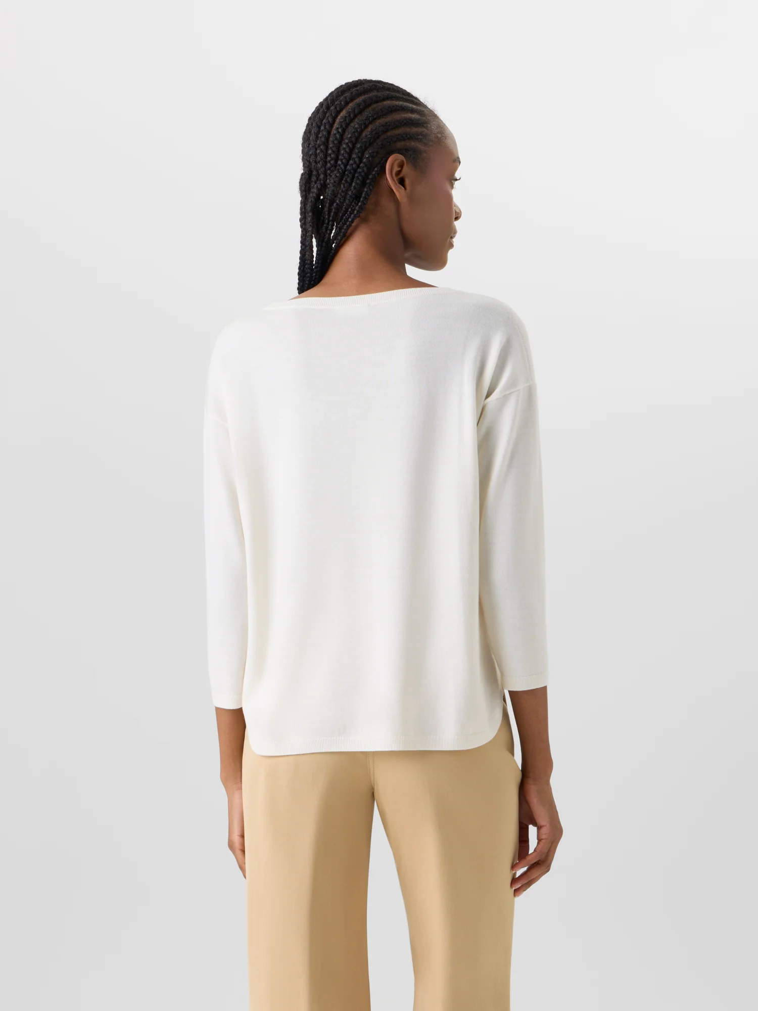 Bracelet-Sleeve Merino Wool Knit Pullover - Image 6