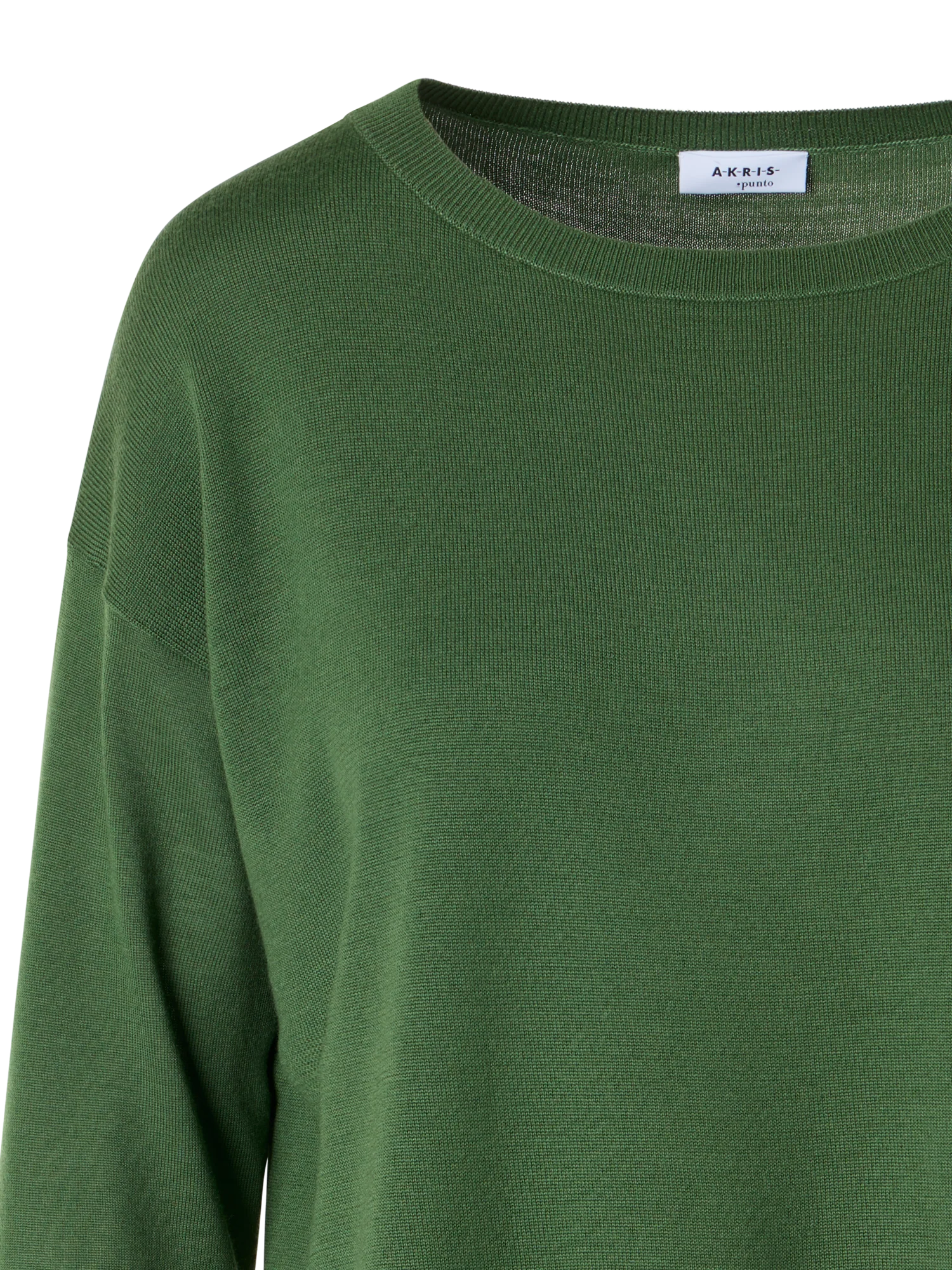Bracelet-Sleeve Merino Wool Knit Pullover - Image 2