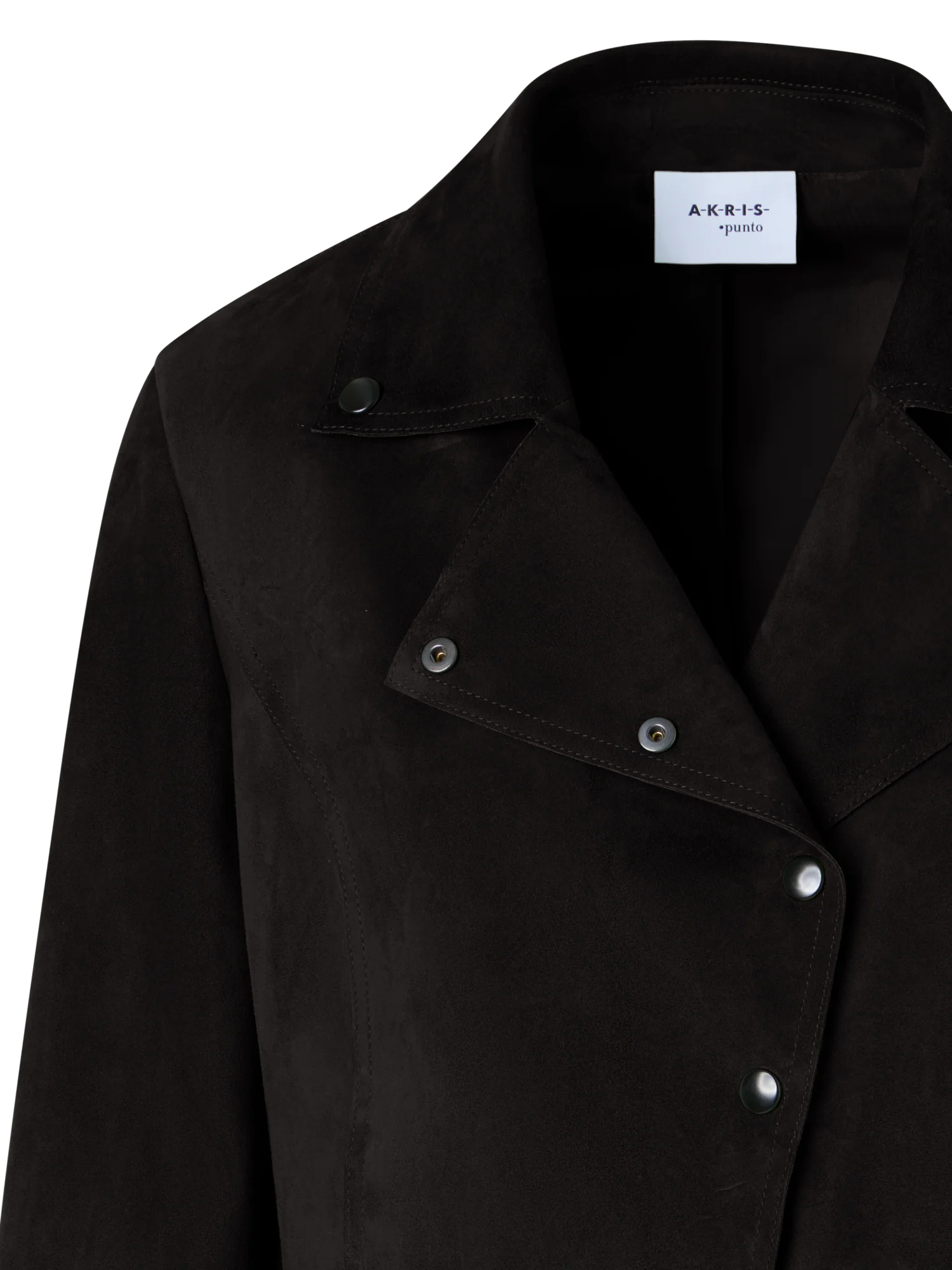 Bracelet-Sleeve Suede Leather Short Jacket - Image 2
