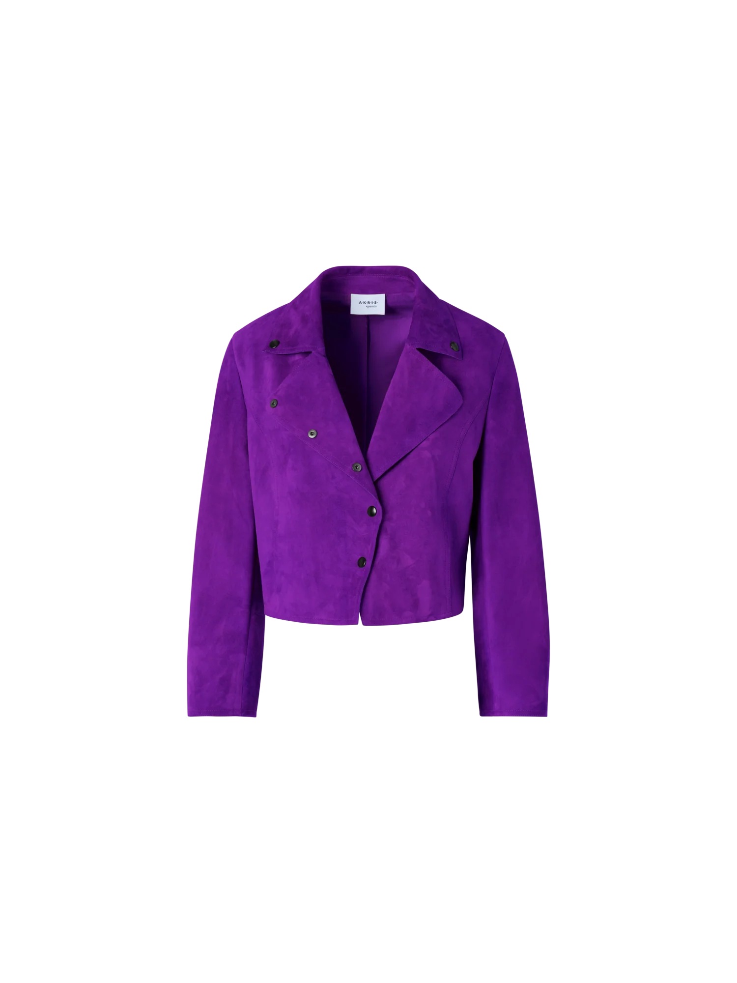 Bracelet-Sleeve Suede Leather Short Jacket