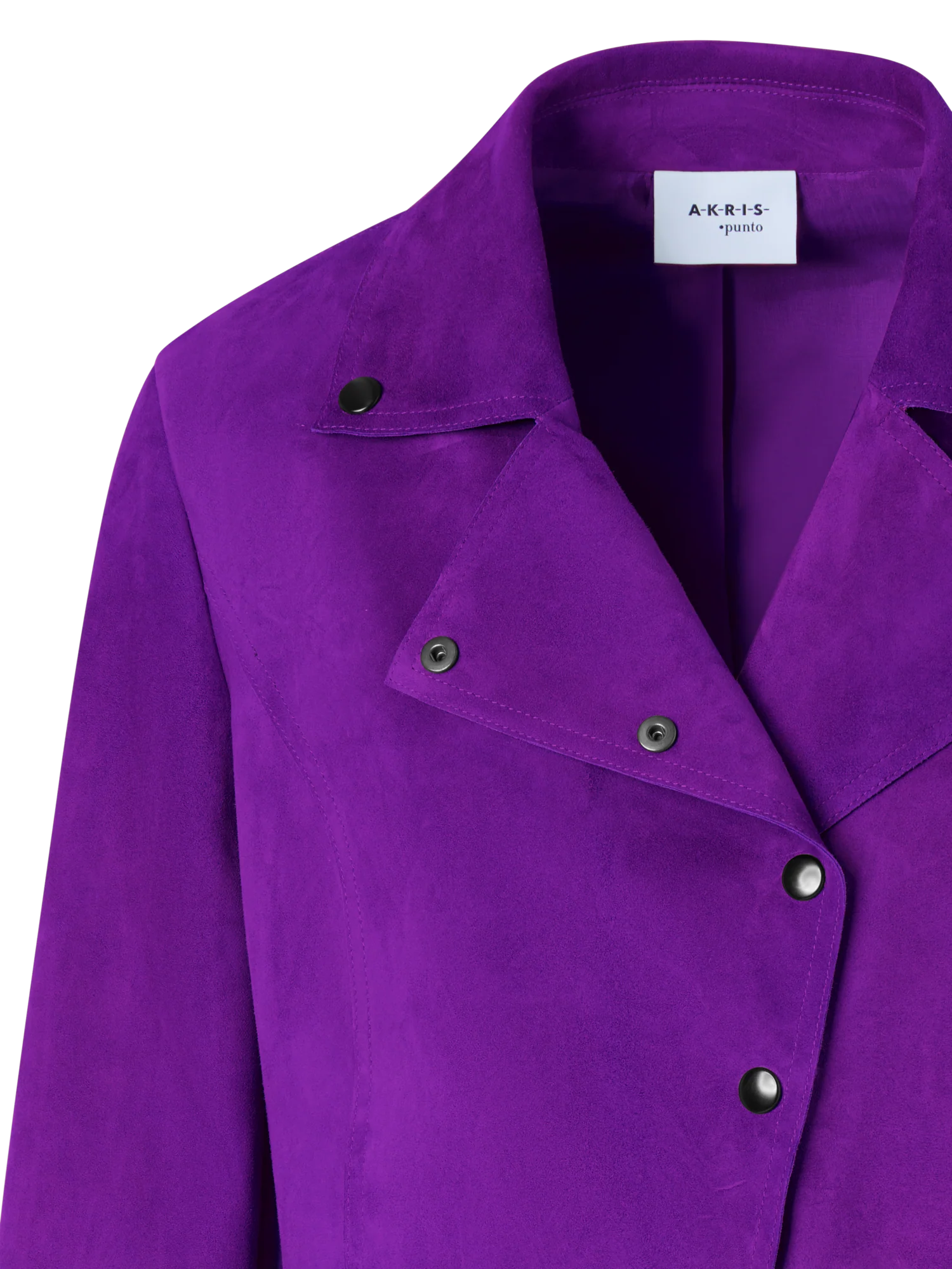 Bracelet-Sleeve Suede Leather Short Jacket - Image 2