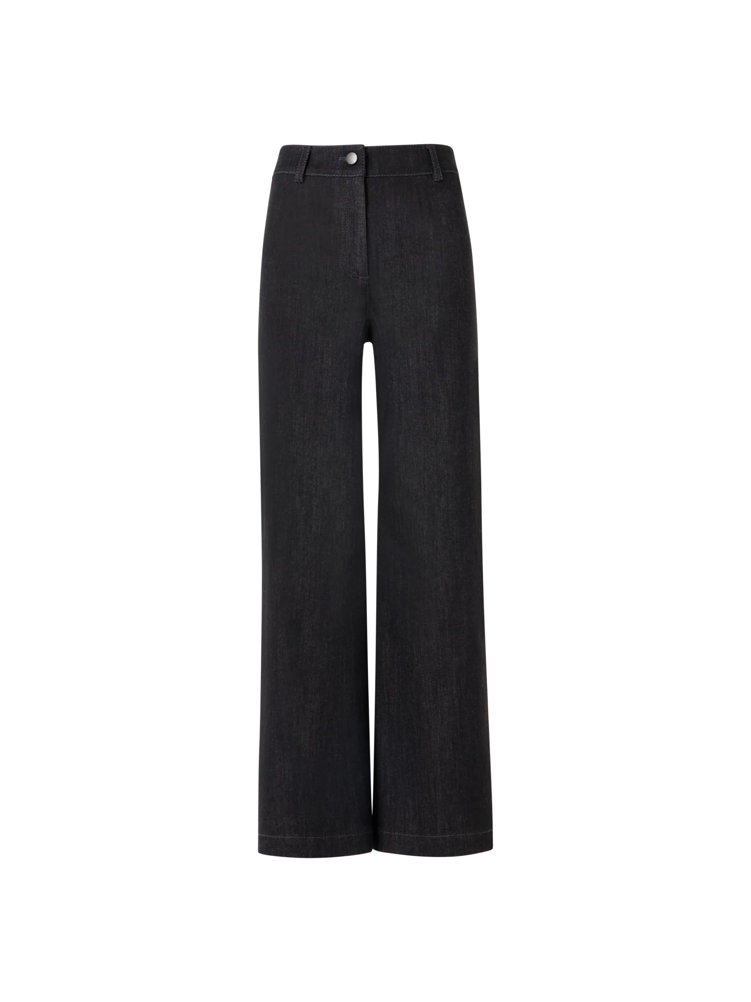 Caia Straight-Leg Pants in High-Stretch Cotton Denim