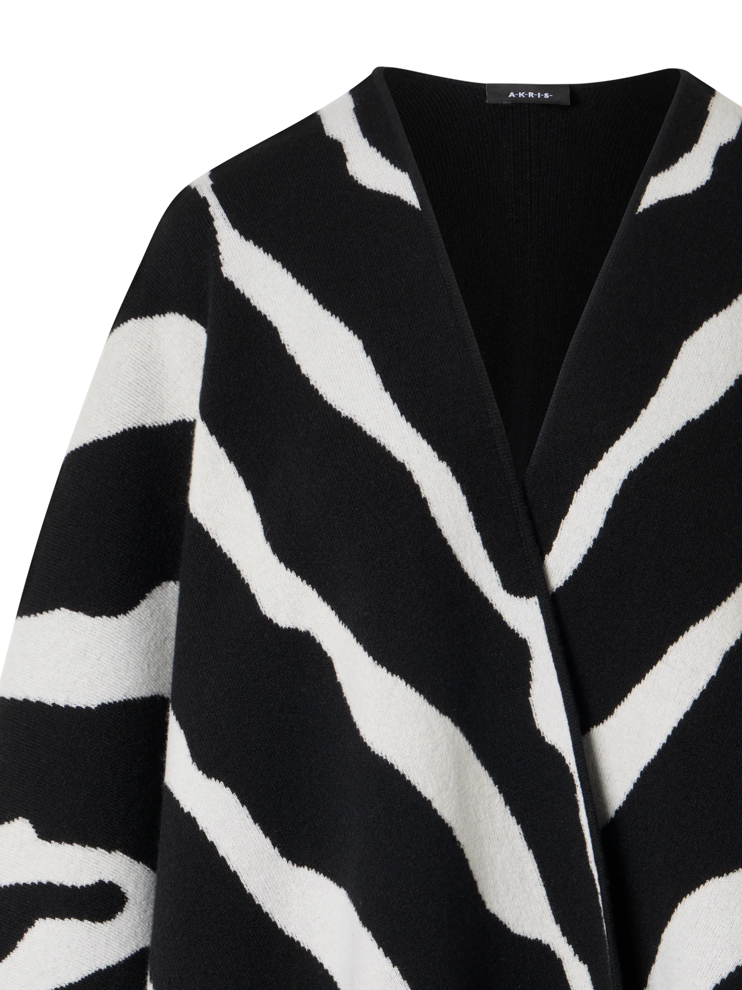 Cashmere Double-Face Knit Cape - Image 3