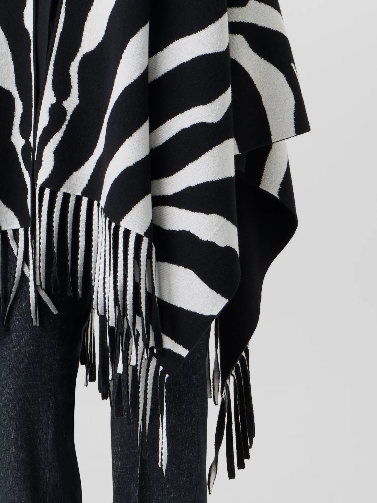 Cashmere Double-Face Knit Cape - Image 5