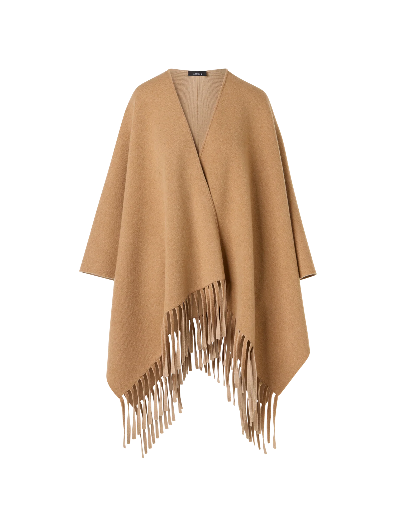Cashmere Double-Face Knit Cape