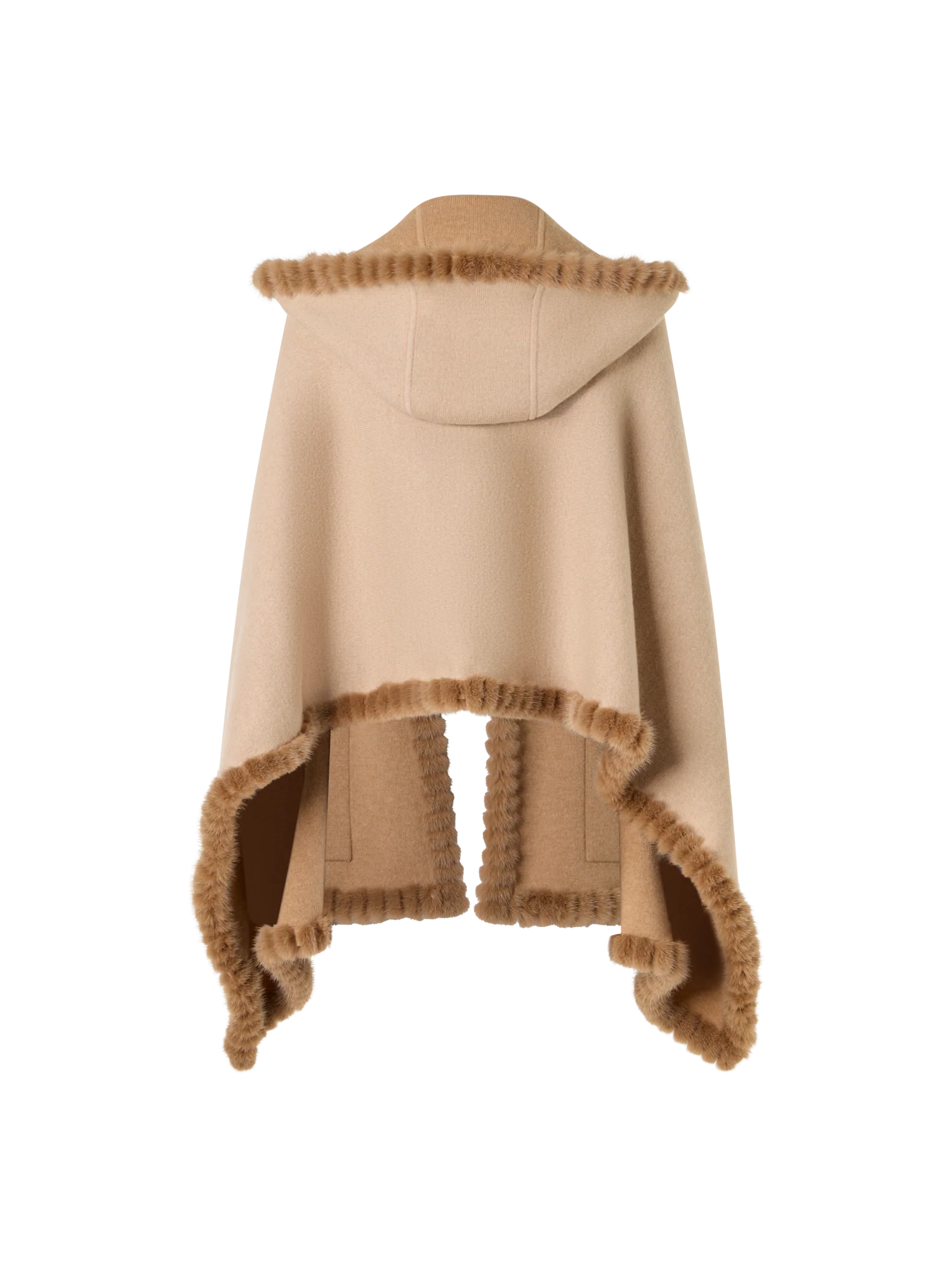 Cashmere Double-Face Knit Cardigan Cape - Image 5