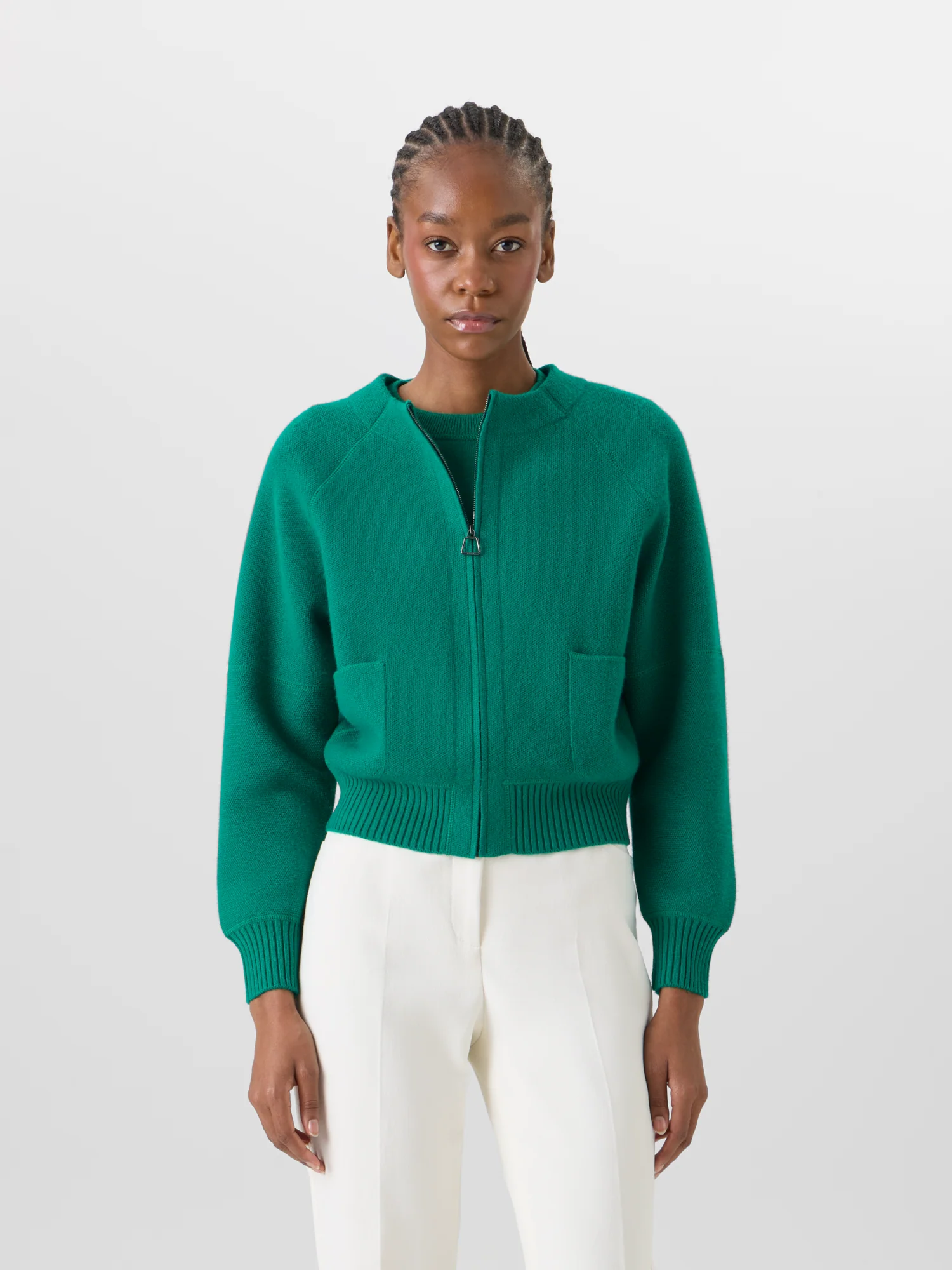 Cashmere-Piqué Knit Cardigan - Image 2