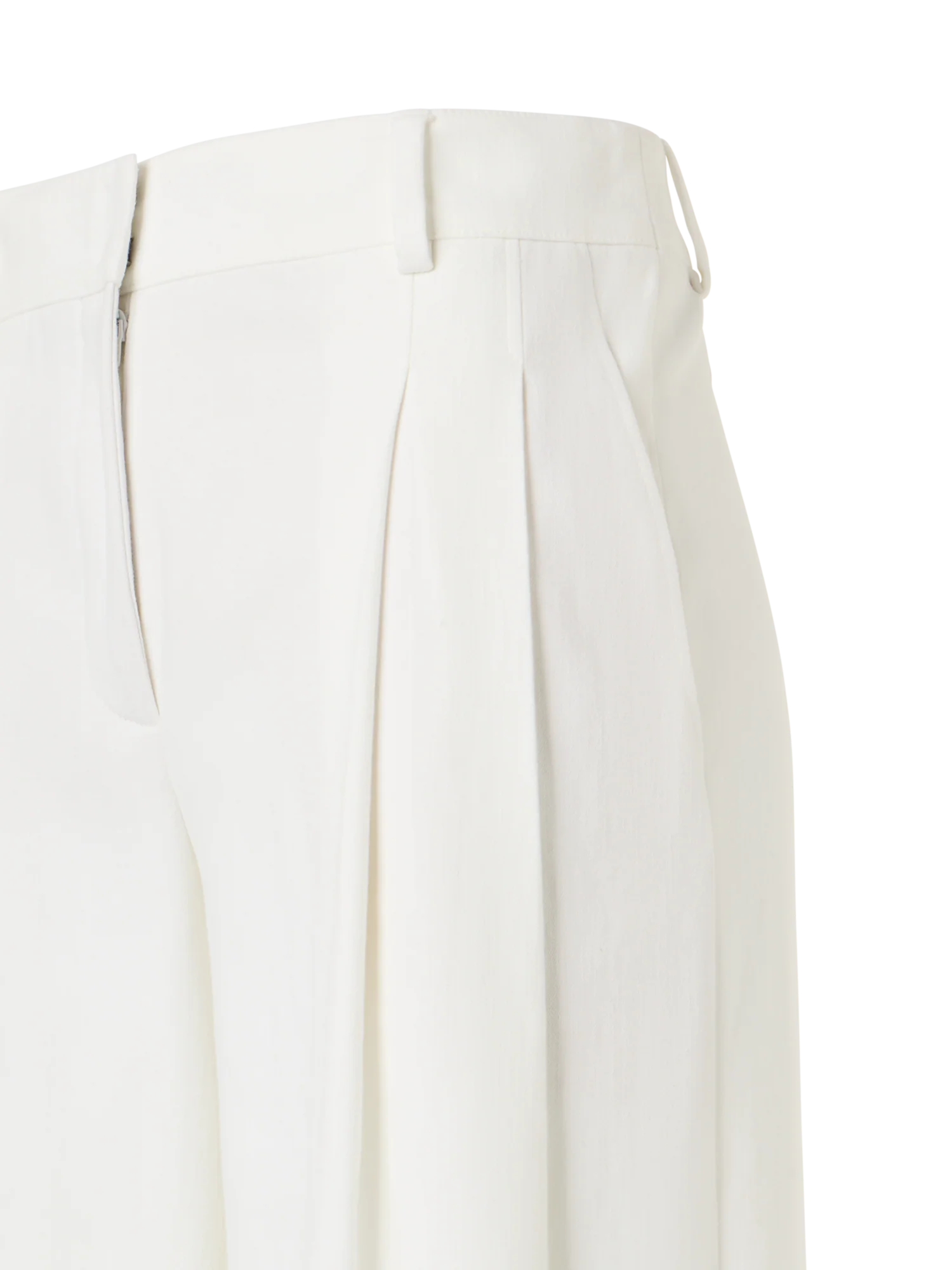Cassie Flared Wide-Leg Pants in Stretch-Cotton Denim - Image 3