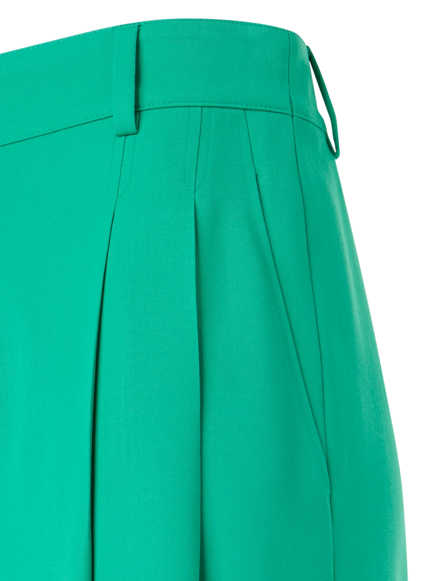 Cassie Flared Wide-Leg Pants in Wool Gabardine - Image 3
