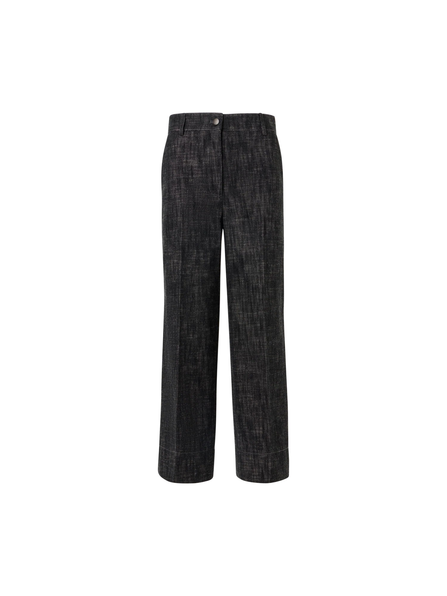 Chiara Wide-Leg Pants in Washed Heavyweight Cotton-Denim
