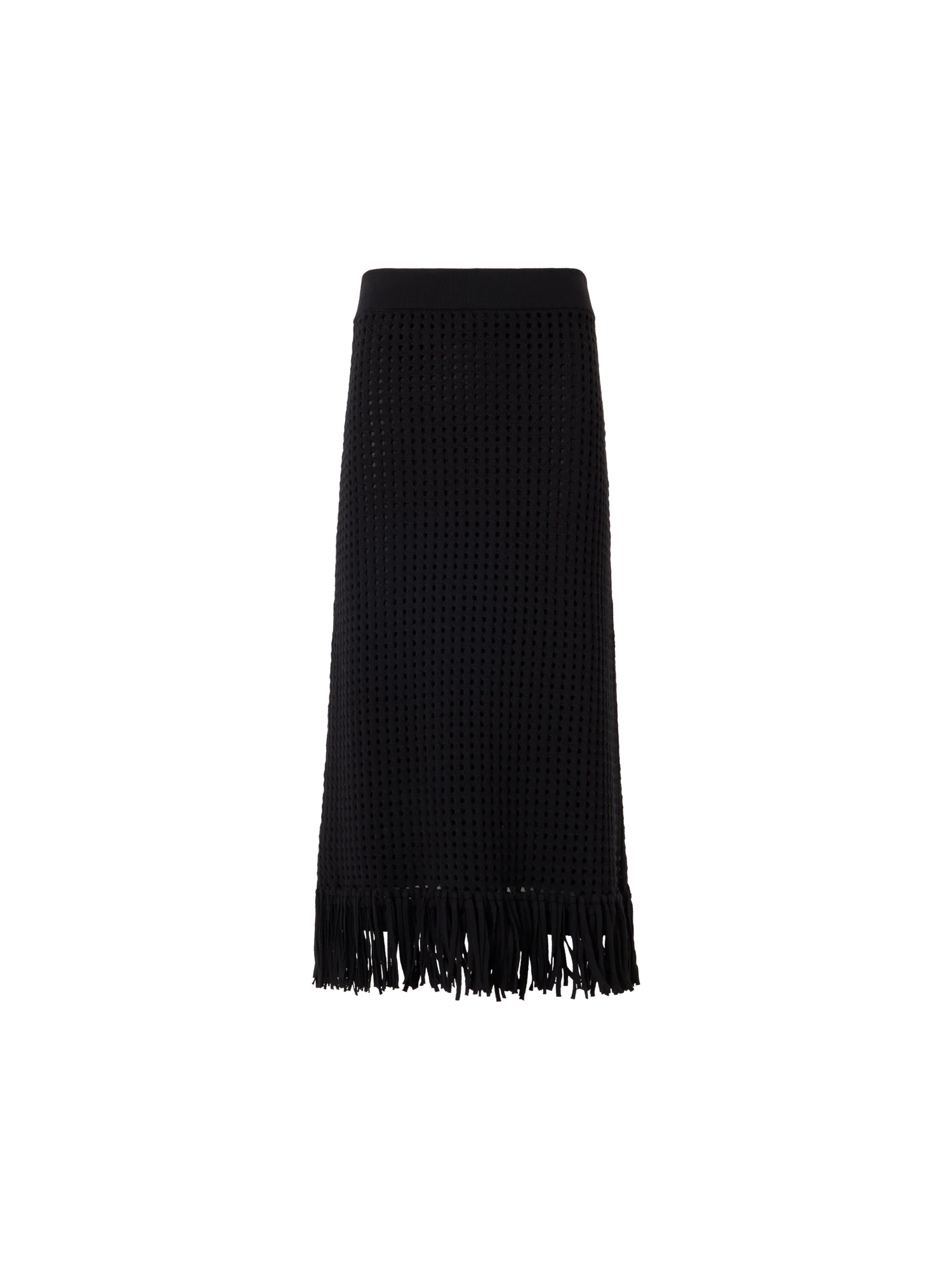 Chunky Cotton Mesh Knit Tube Skirt