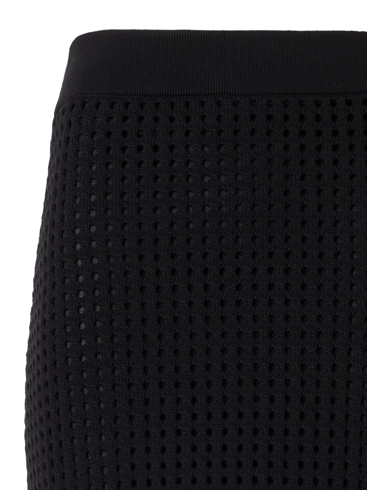 Chunky Cotton Mesh Knit Tube Skirt - Image 3