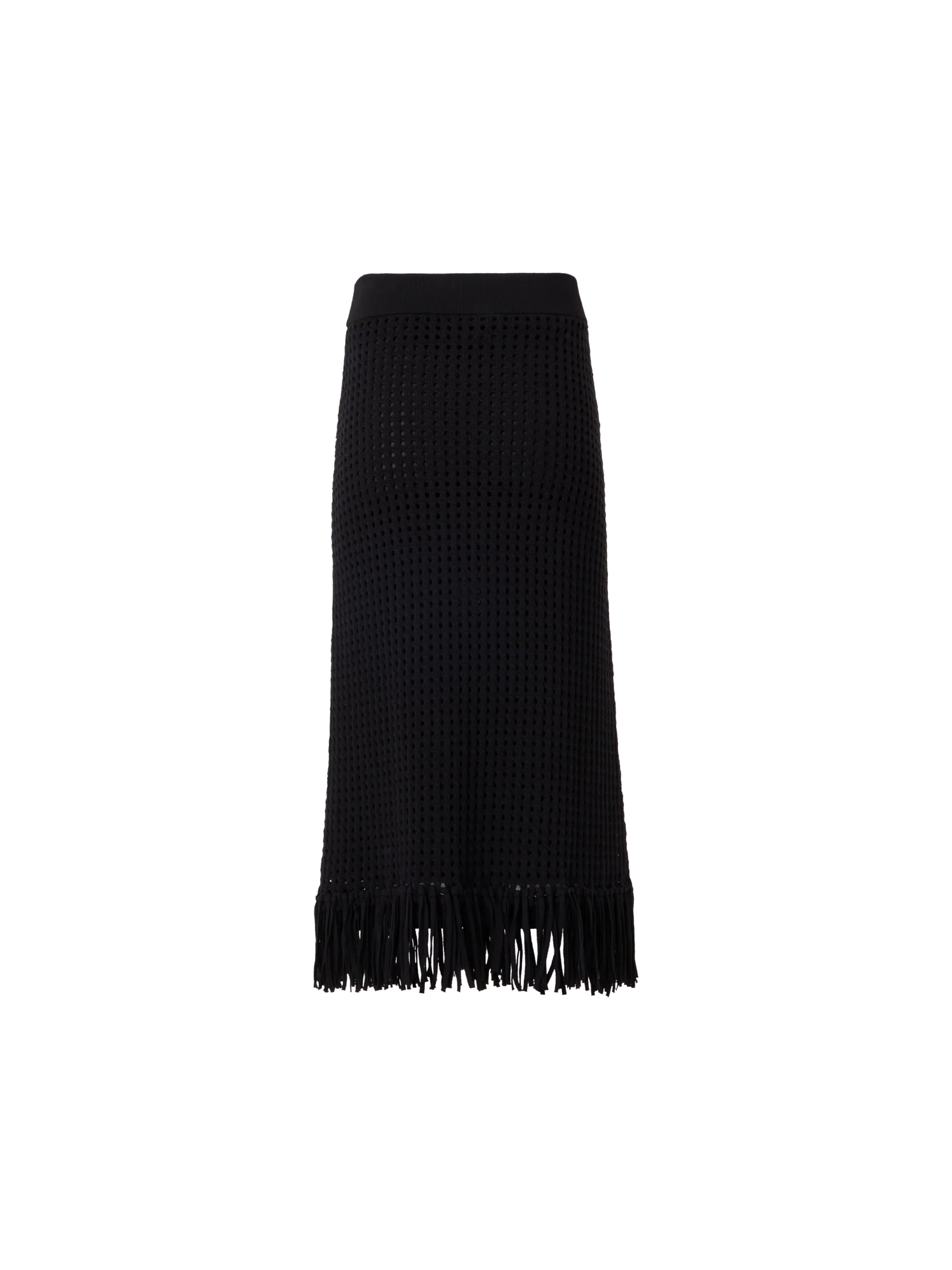 Chunky Cotton Mesh Knit Tube Skirt - Image 5