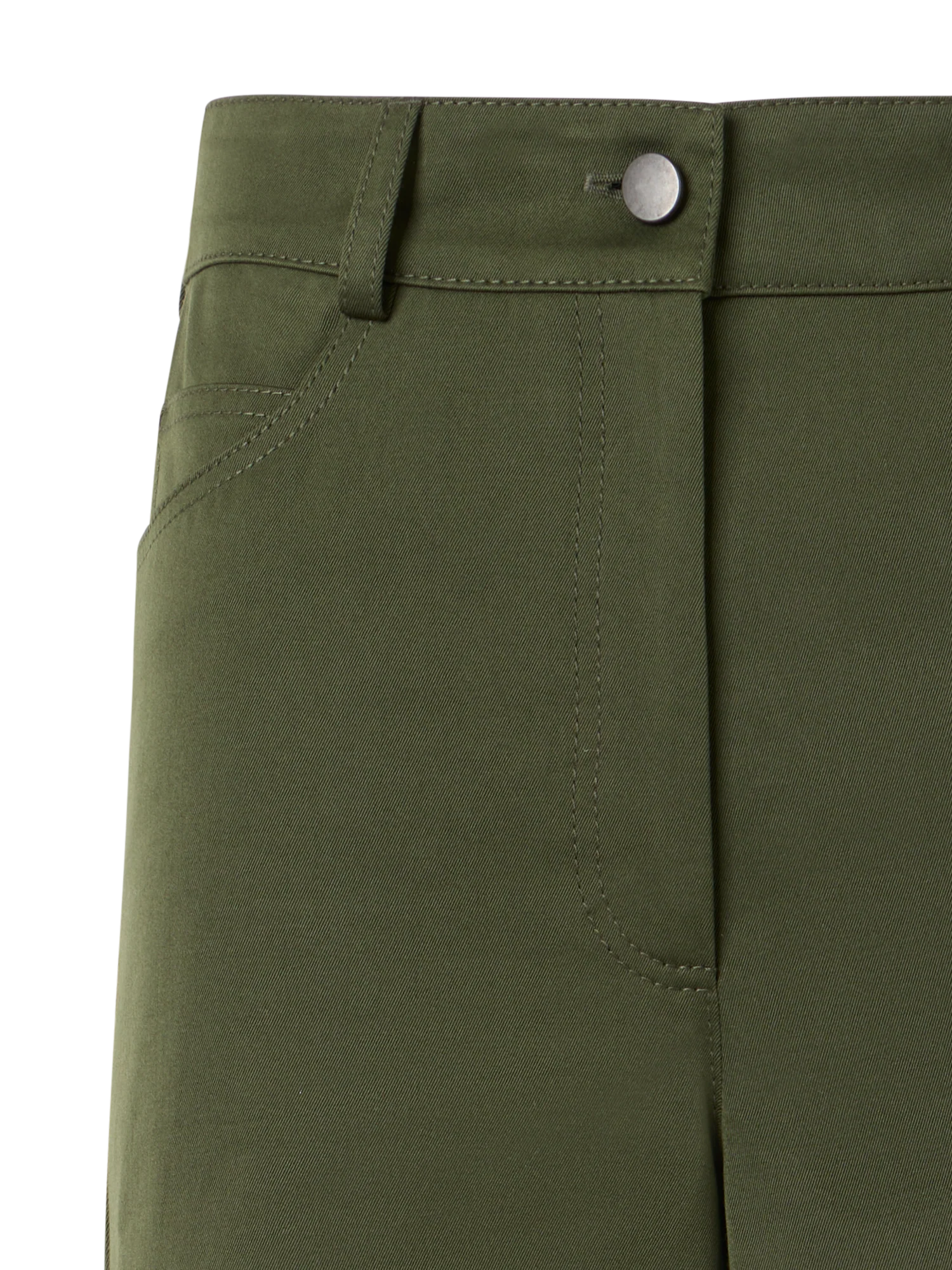 Cooper Straight Wide-Leg Pants in Cotton Gabardine - Image 3