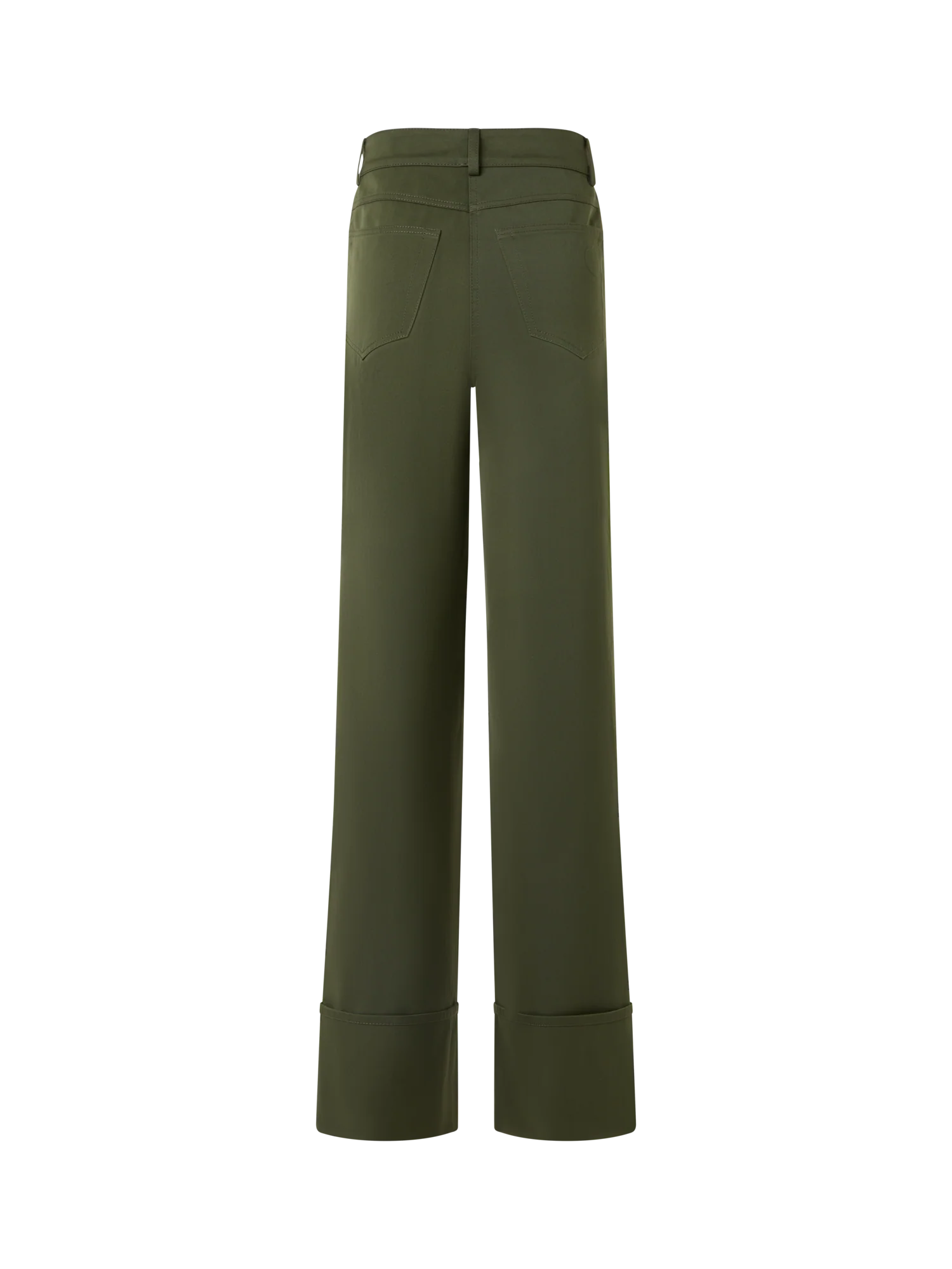 Cooper Straight Wide-Leg Pants in Cotton Gabardine - Image 4