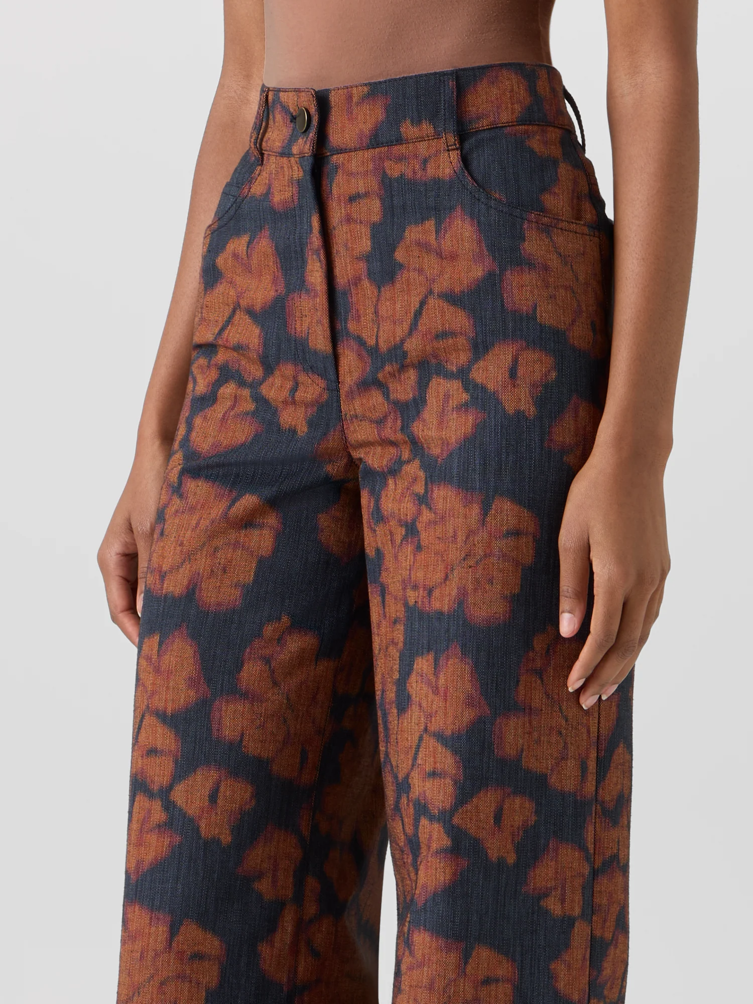 Cooper Wide-Leg Pants in Cotton-Canvas - Image 4