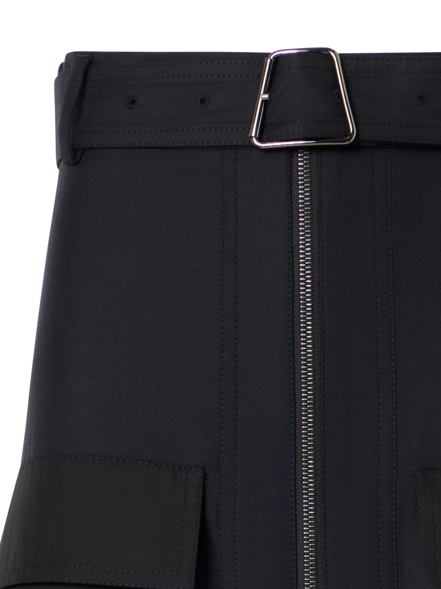 Cotton Double-Face Midi Skirt - Image 3