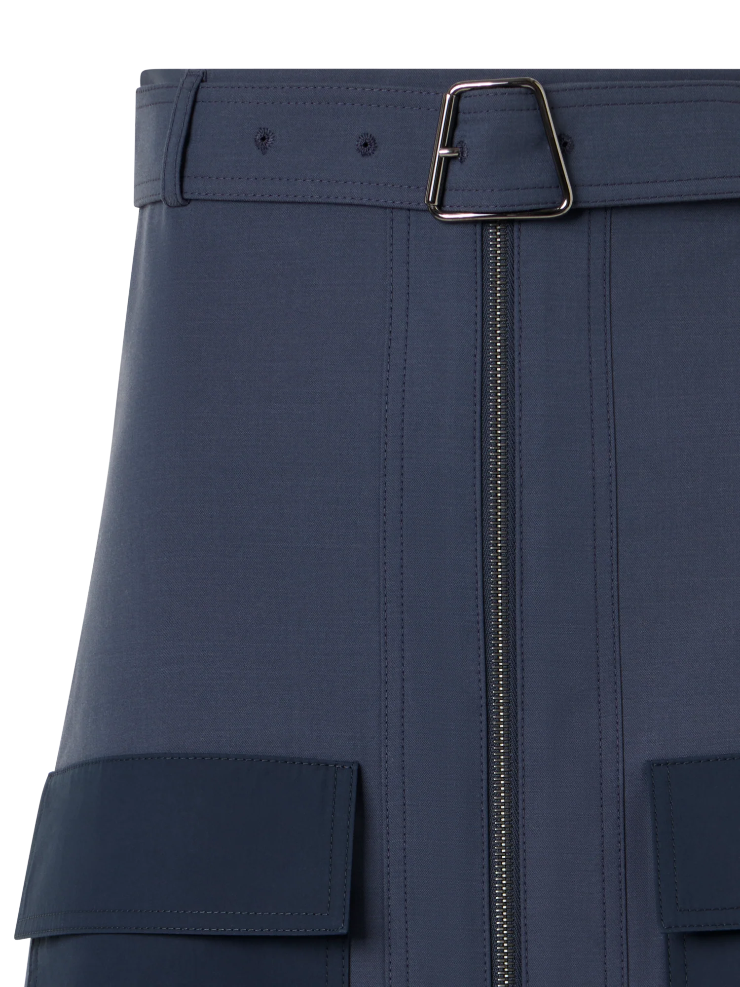 Cotton Double-Face Pencil Skirt - Image 3