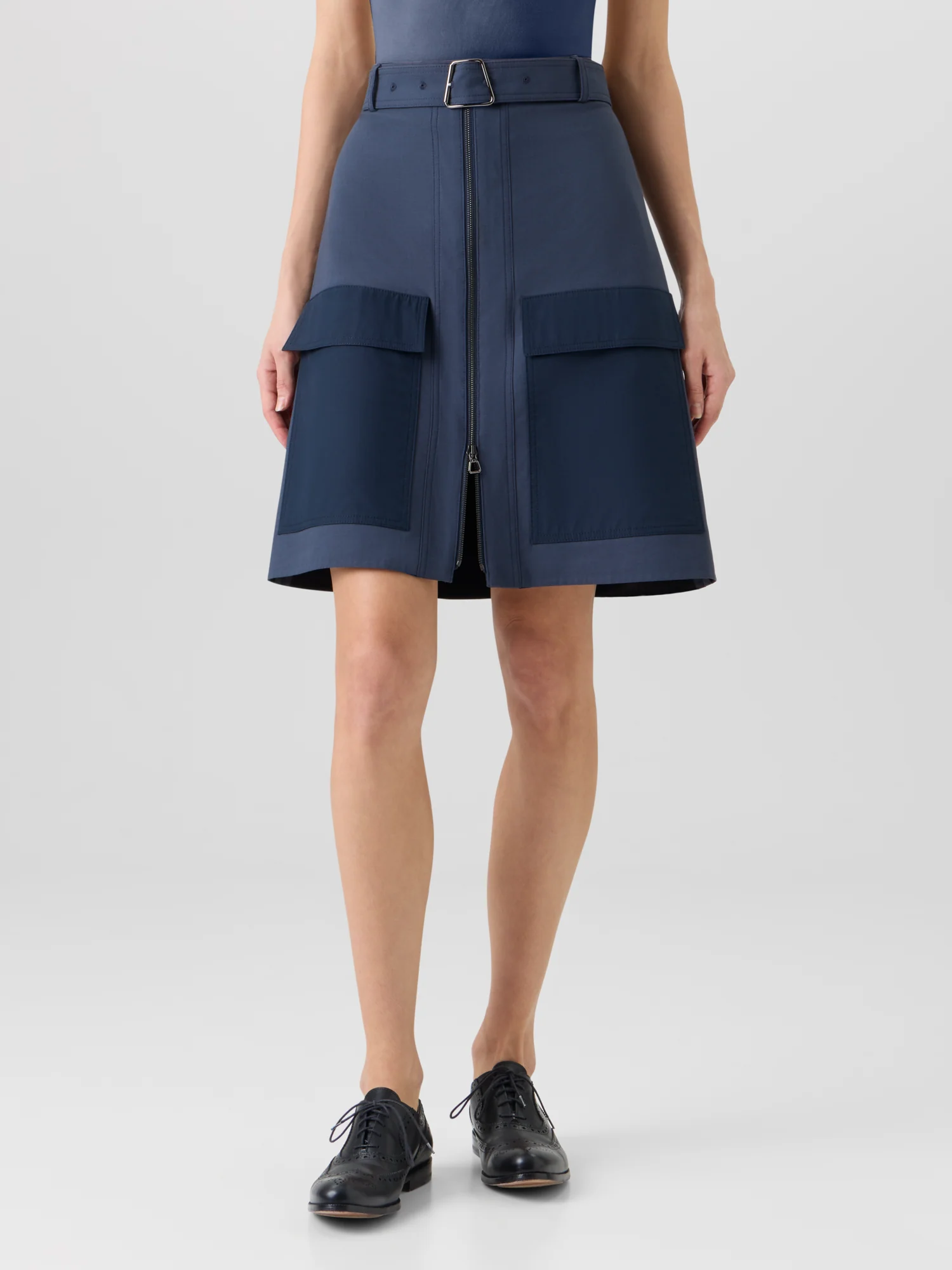 Cotton Double-Face Pencil Skirt - Image 4