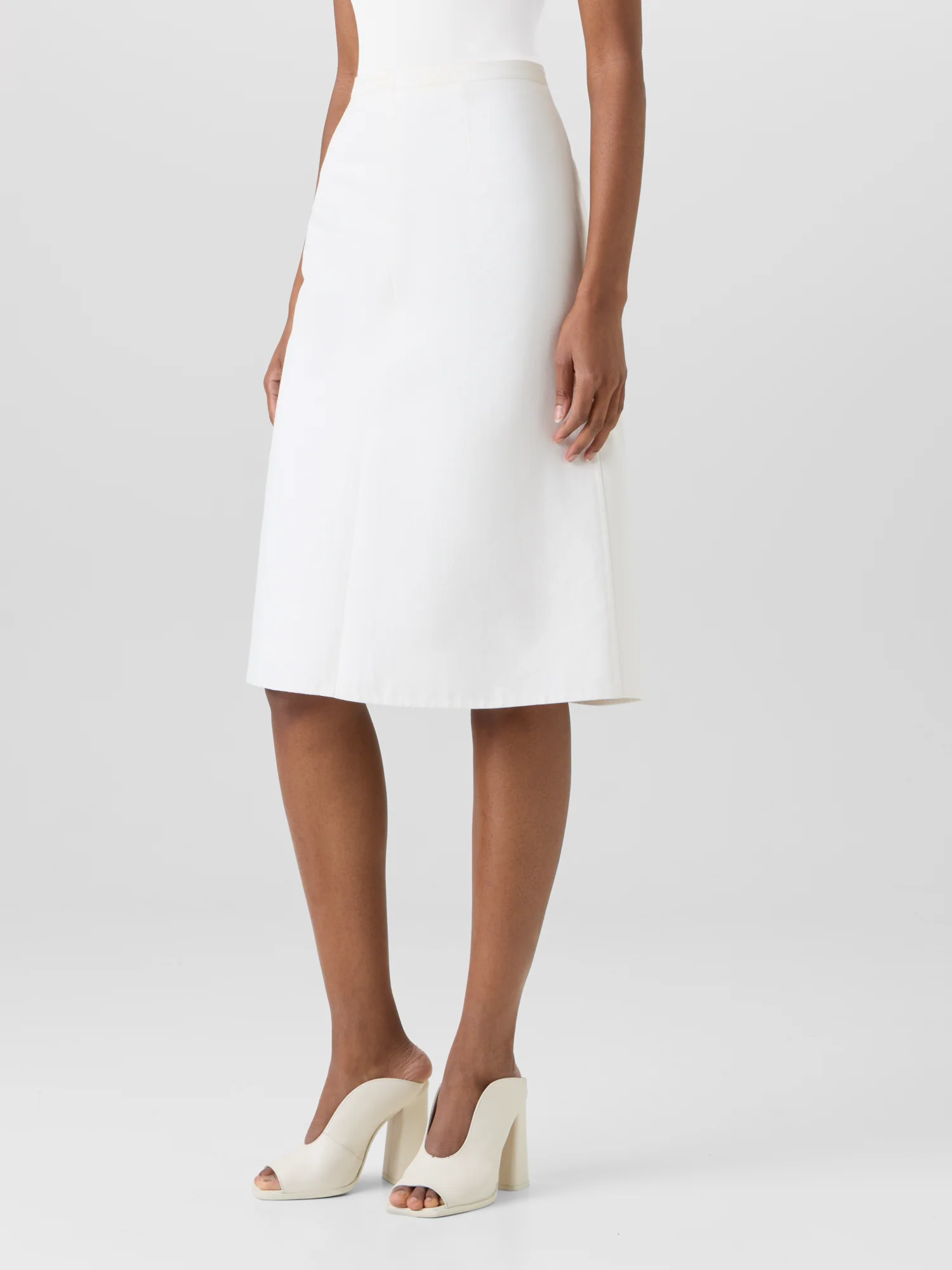 Cotton-Silk Double-Face Skirt - Image 4