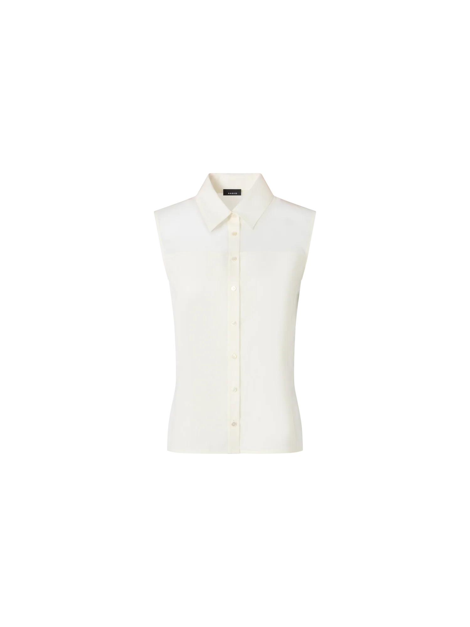 Sleeveless Cotton Voile Blouse