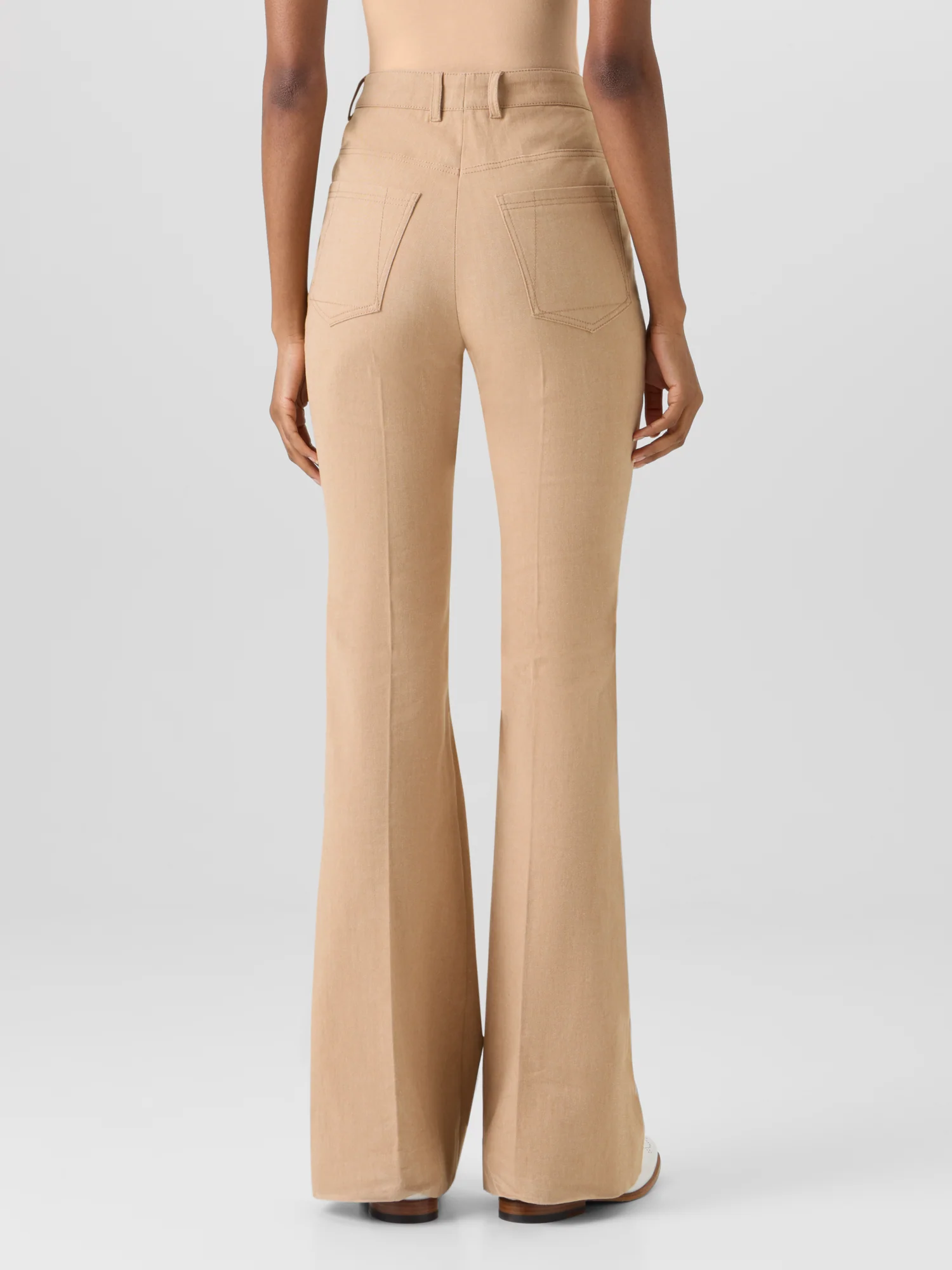 Farid Bootcut Pants in Stretch-Cotton Denim - Image 7