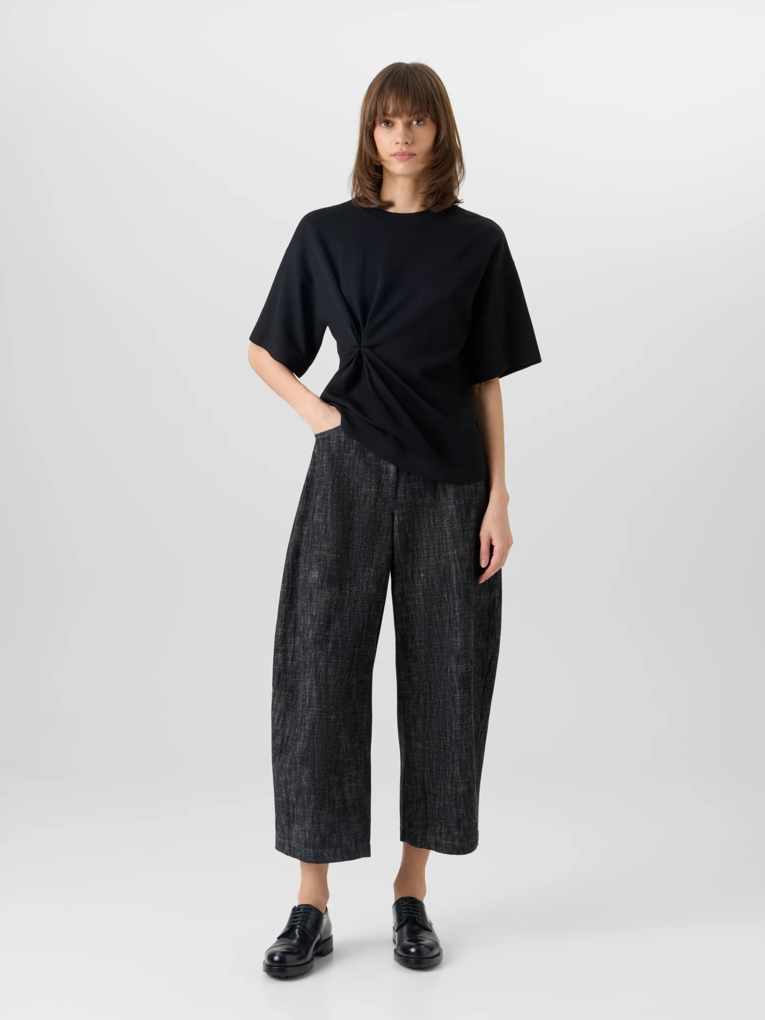Farrow Pants in Washed Heavyweight Cotton Denim - Image 4