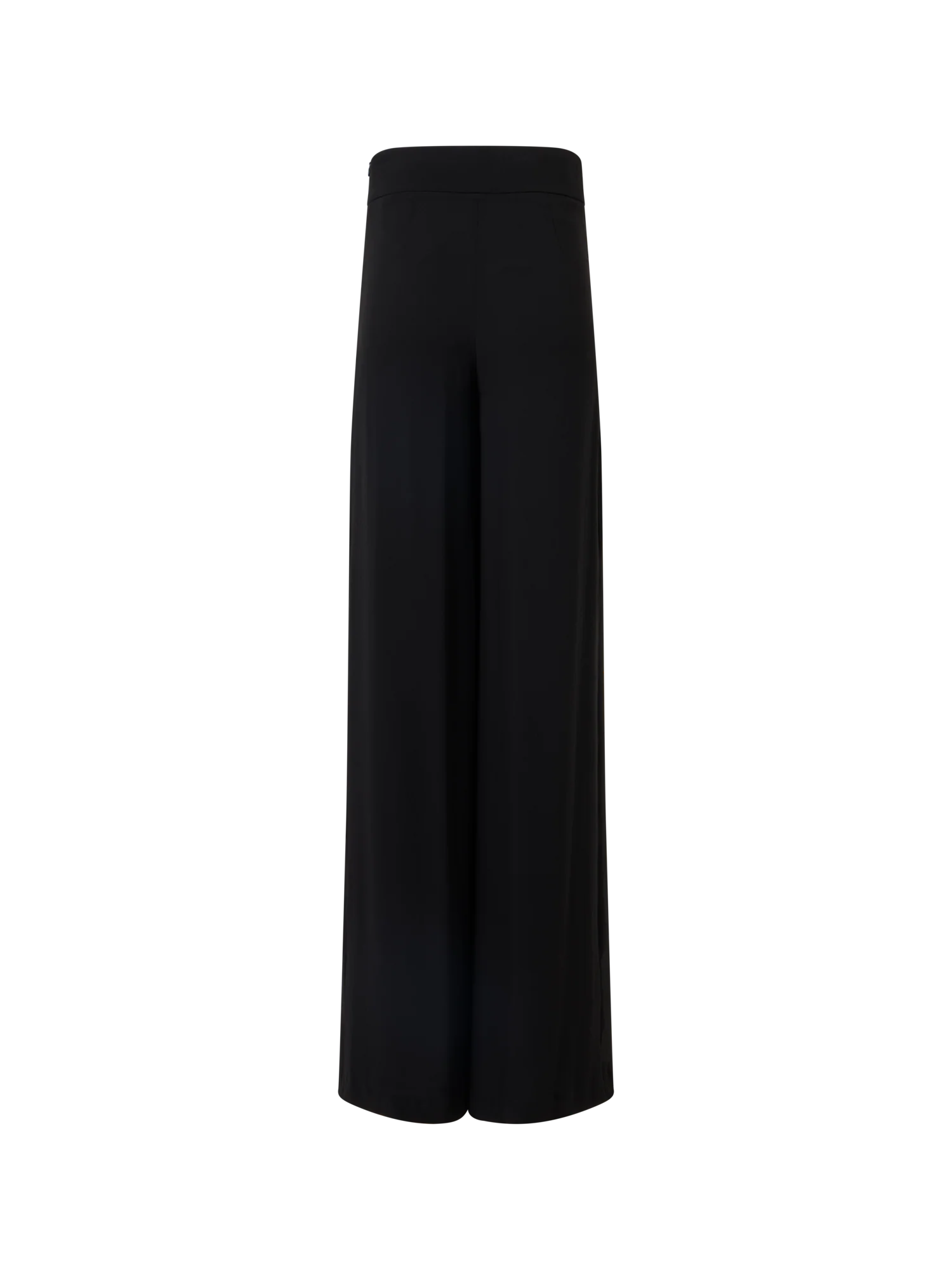 Fellia Wide-Flared-Leg Pants in Silk Georgette - Image 5
