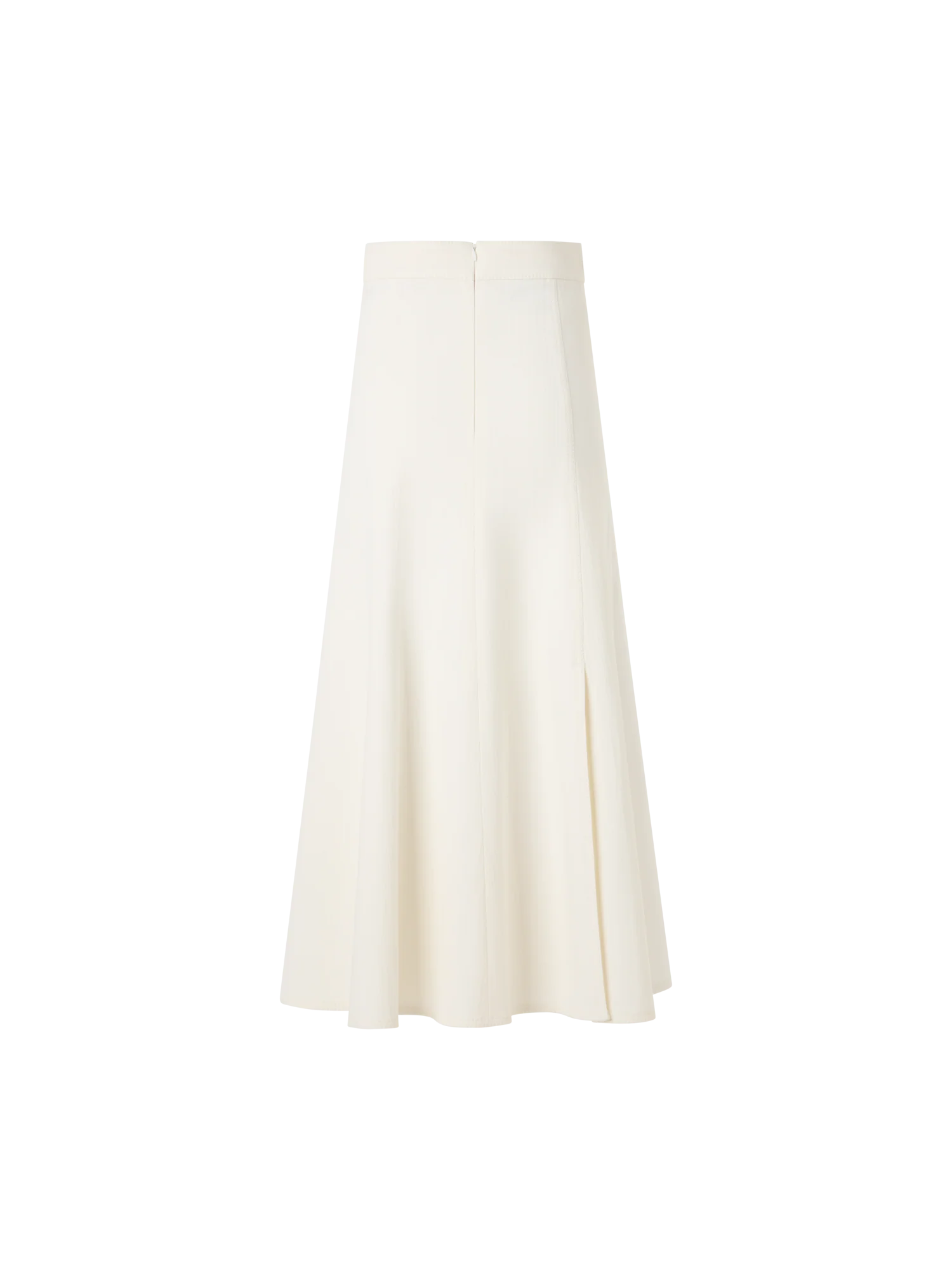 Flared Cotton-Stretch Denim Midi Skirt - Image 5