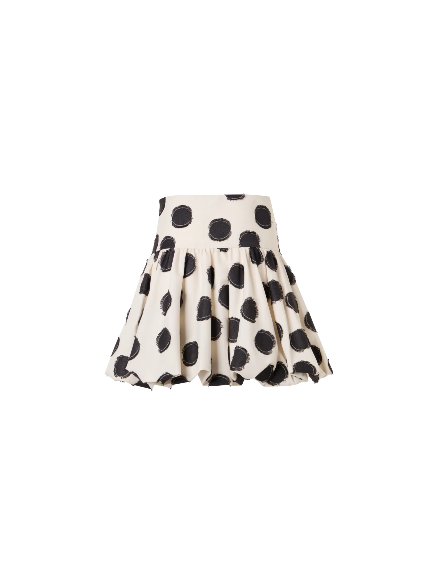 Flared Fringed Polka-Dot Mini Skirt - Image 5
