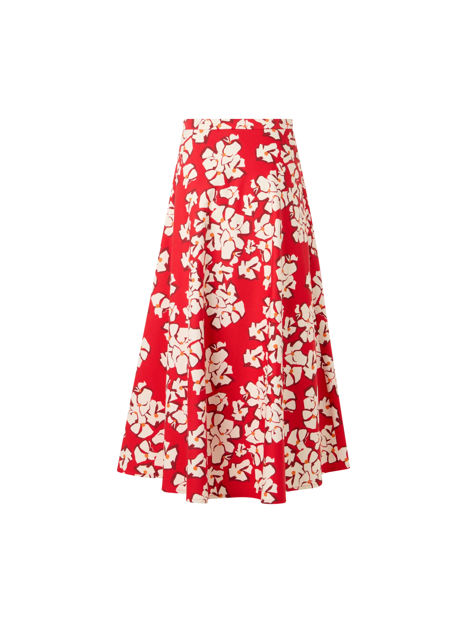 Flared Papercut Flower Midi Skirt - Image 5