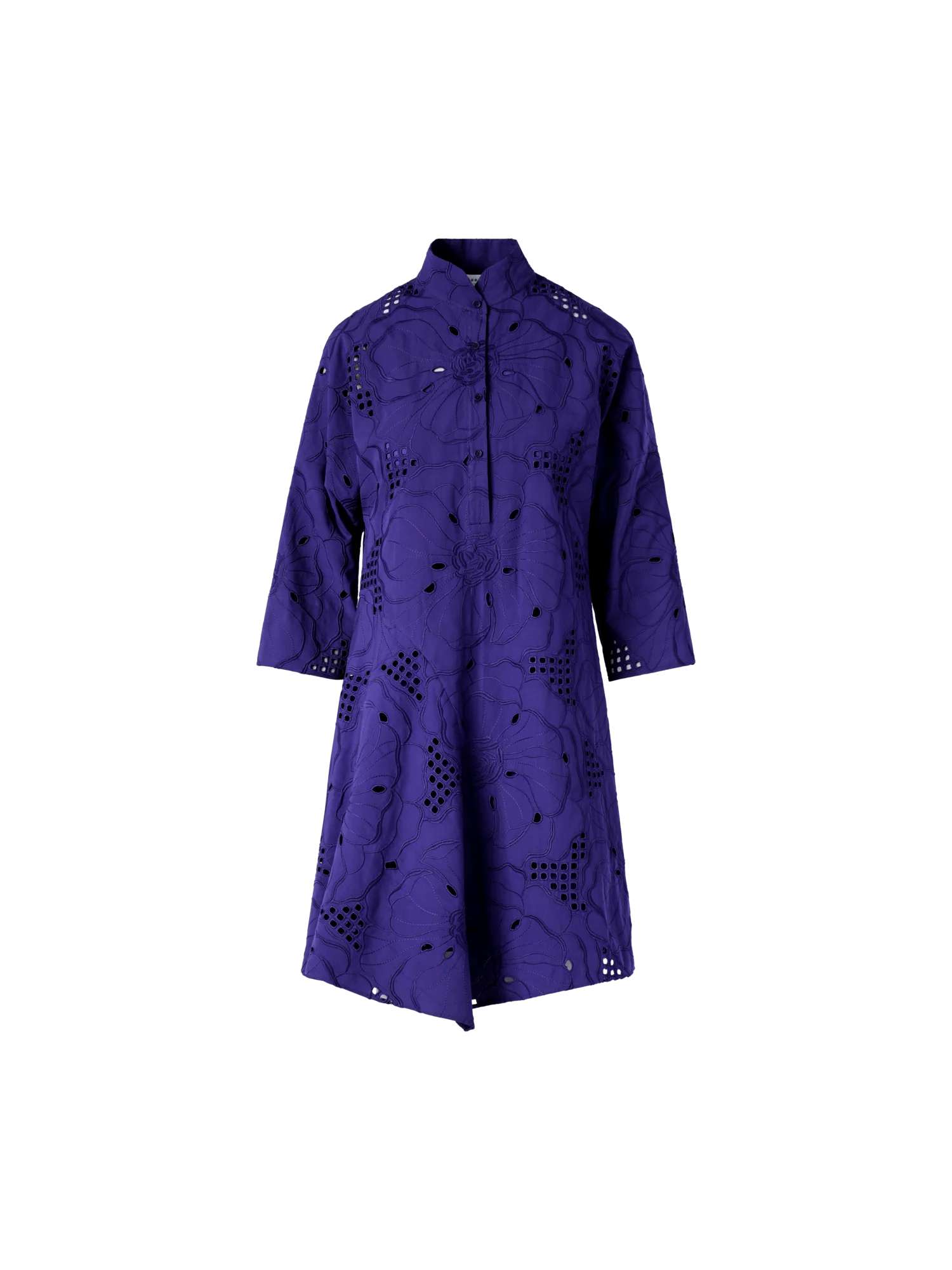 Flower Eyelet Handkerchief Dress
