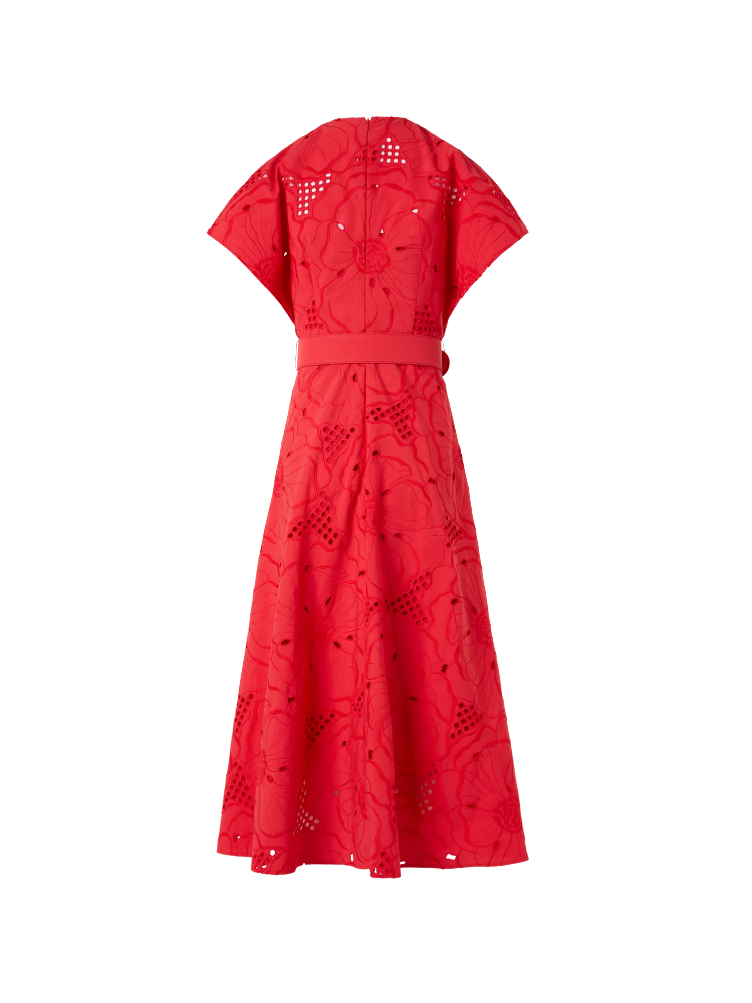 Flower Eyelet Midi Dress - Image 5