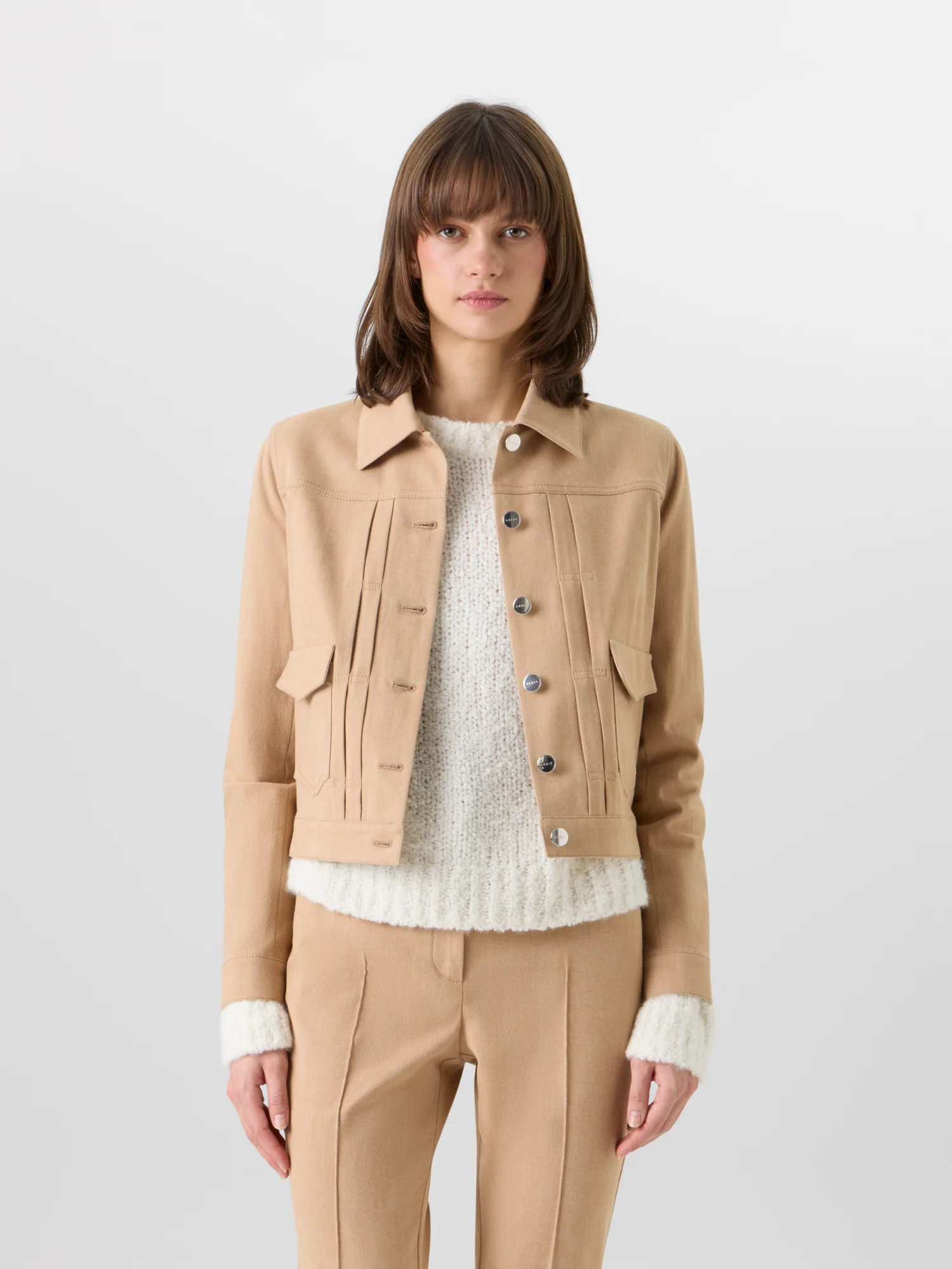 Hilbert Short Jacket in Stretch-Cotton Denim - Image 4