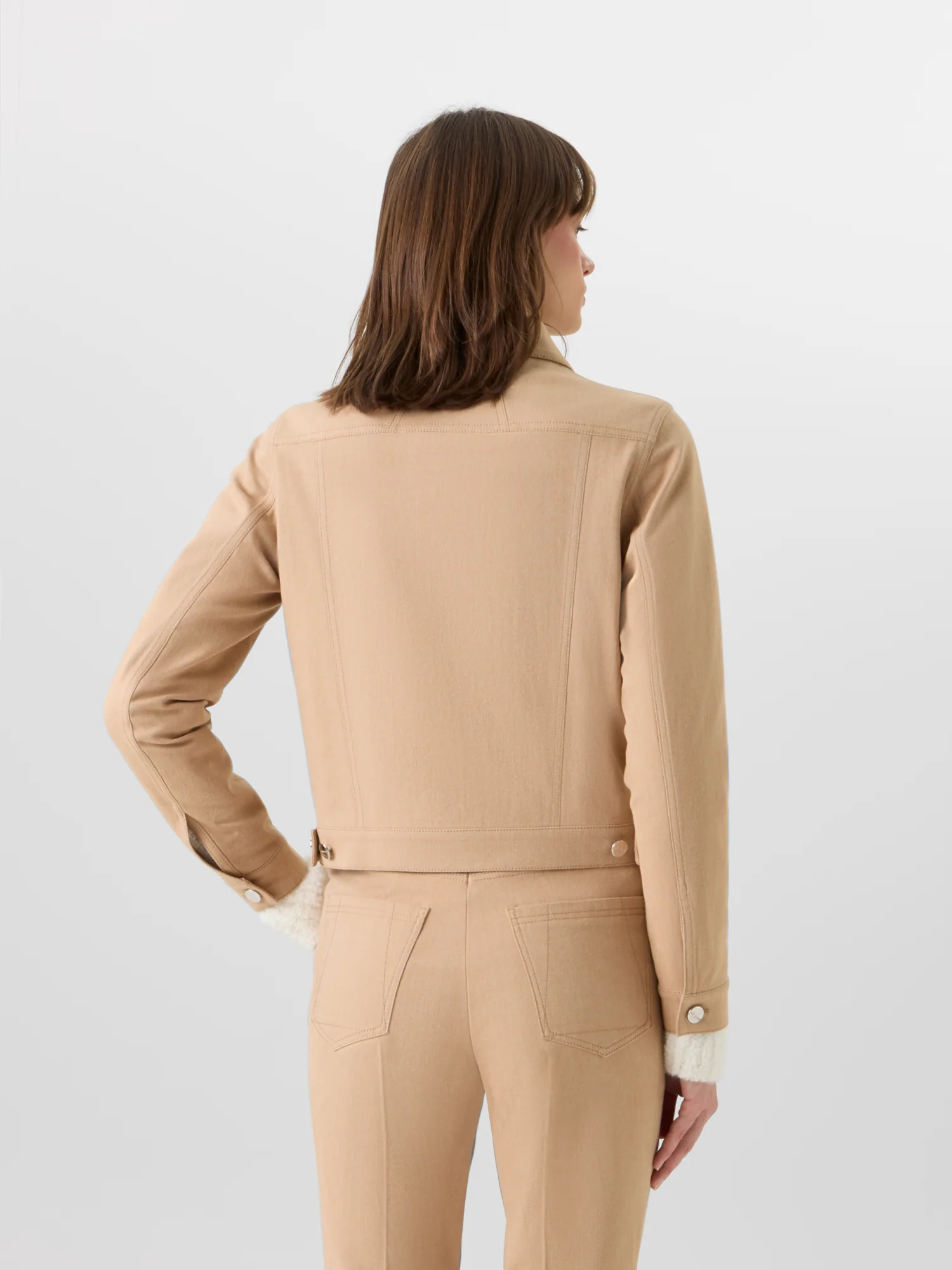 Hilbert Short Jacket in Stretch-Cotton Denim - Image 6