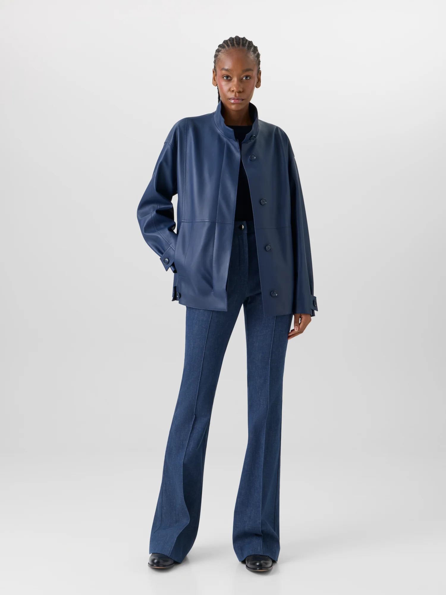 Huma Jacket in Lacquered Leather - Image 2