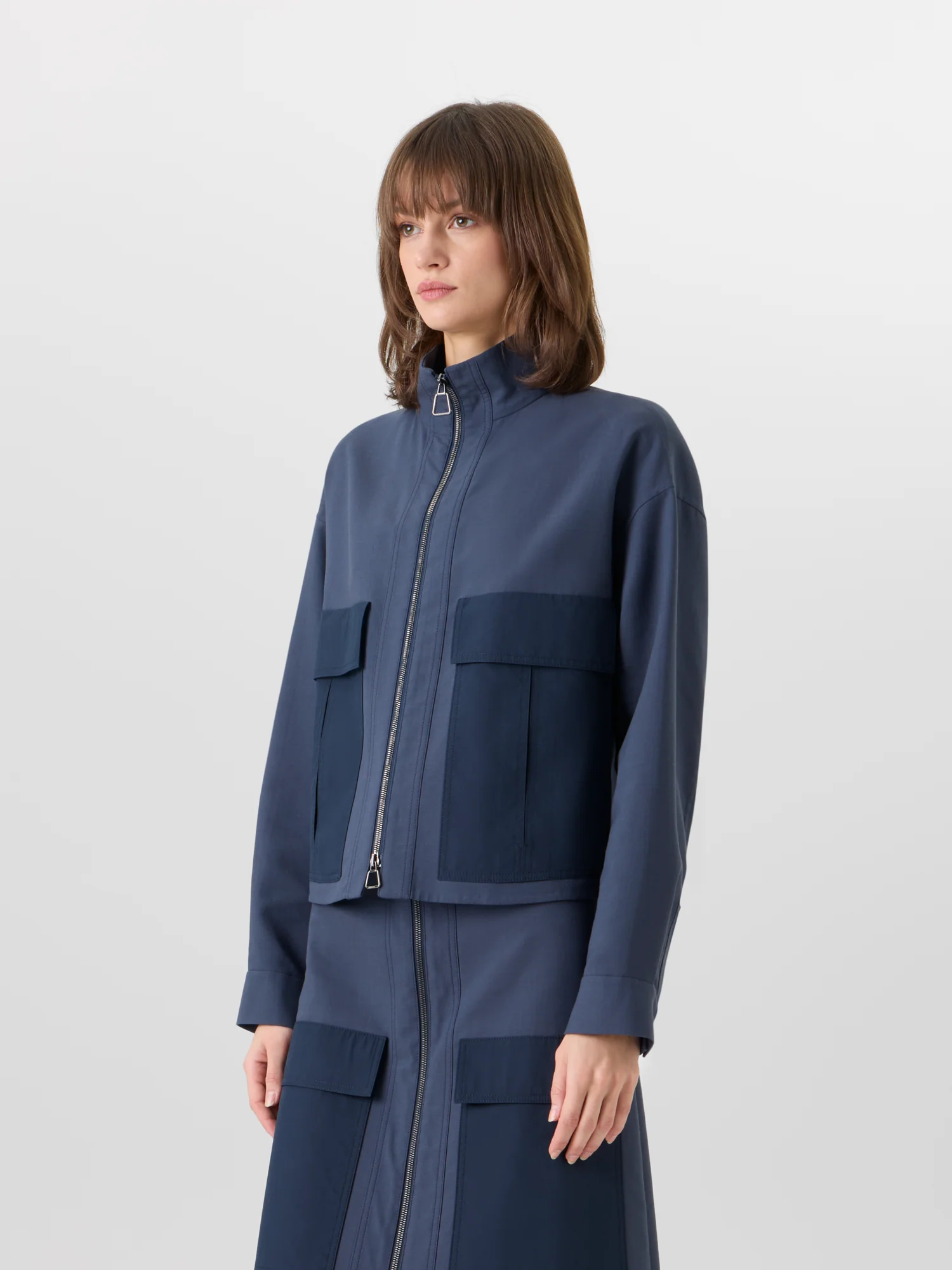 Kamil Short Jacket in Cotton Double-Face - Image 4