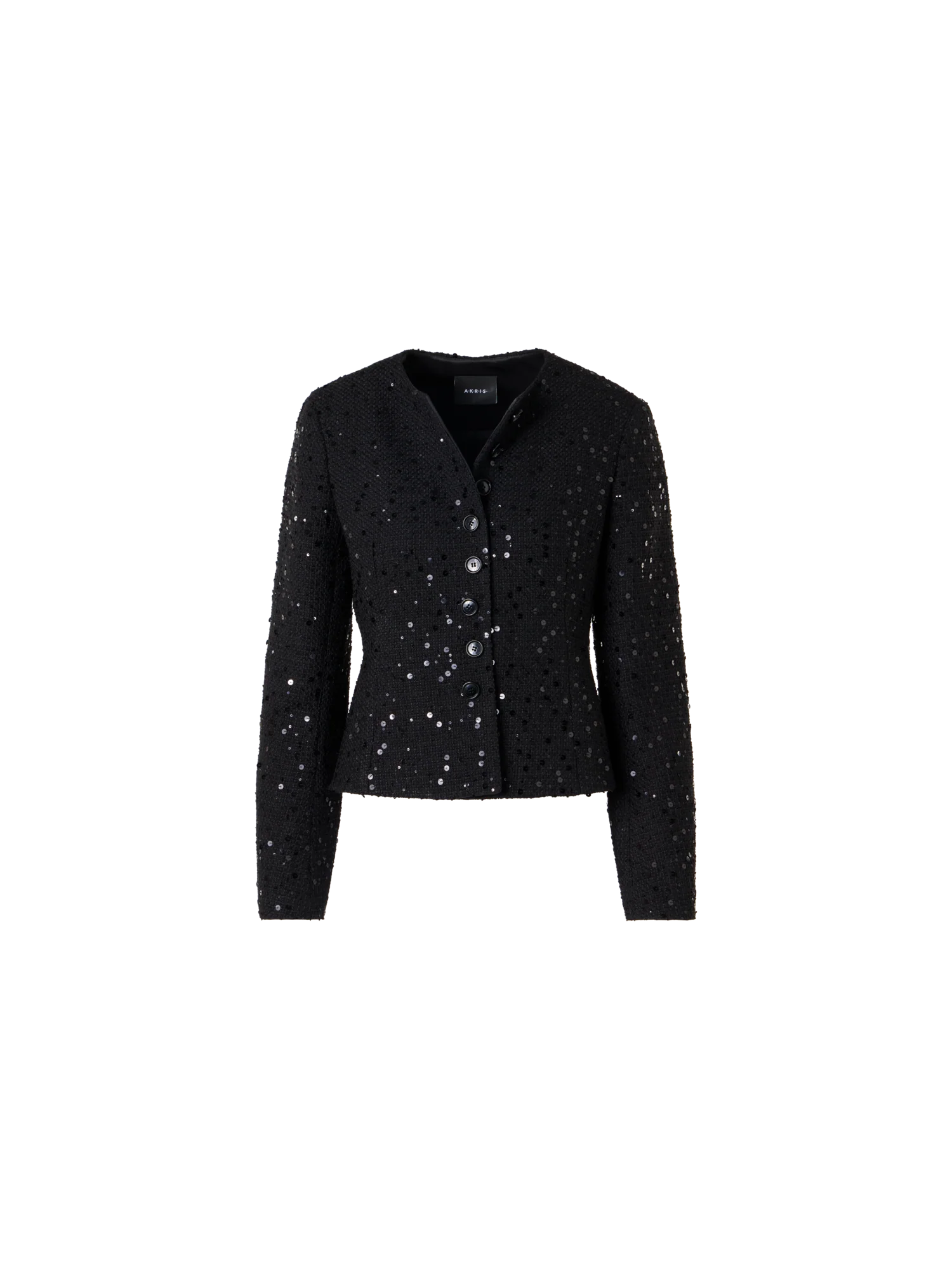 Kelis Jacket in Cotton-Wool Tweed with Sequins