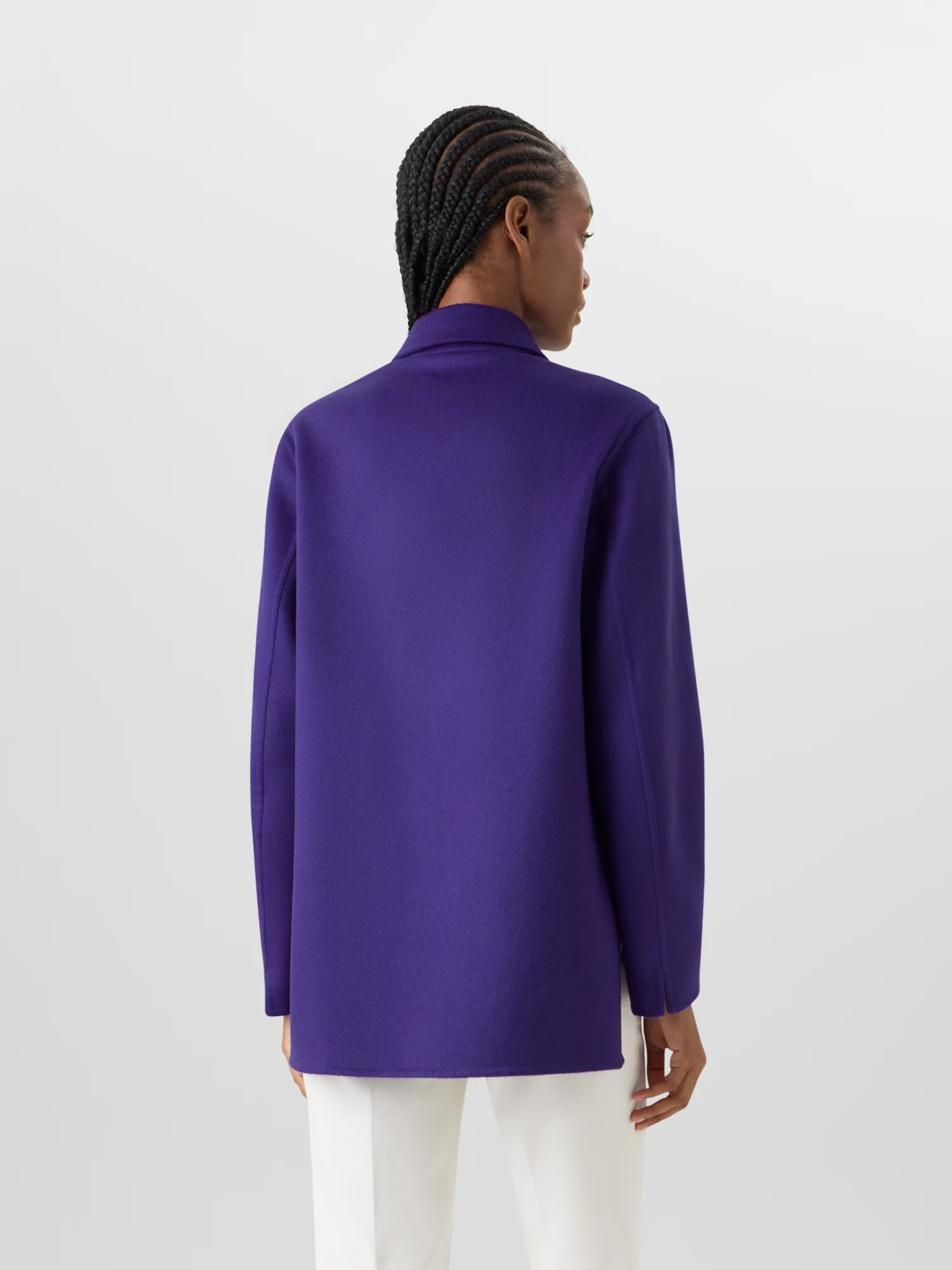 Laars Long Jacket in Cashmere Double-Face - Image 6