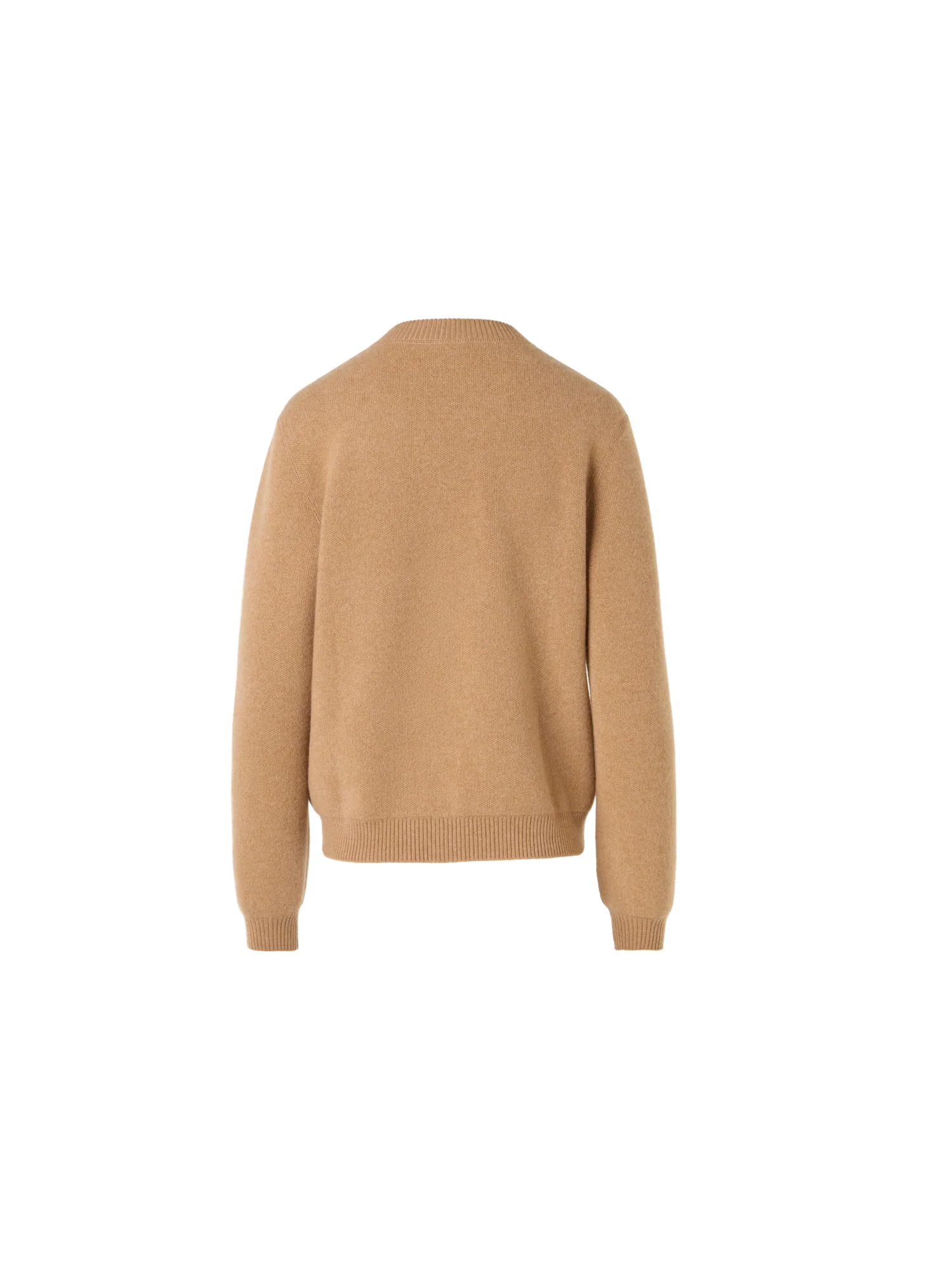 Long-Sleeve Cashmere-Piqué Knit Cardigan - Image 3